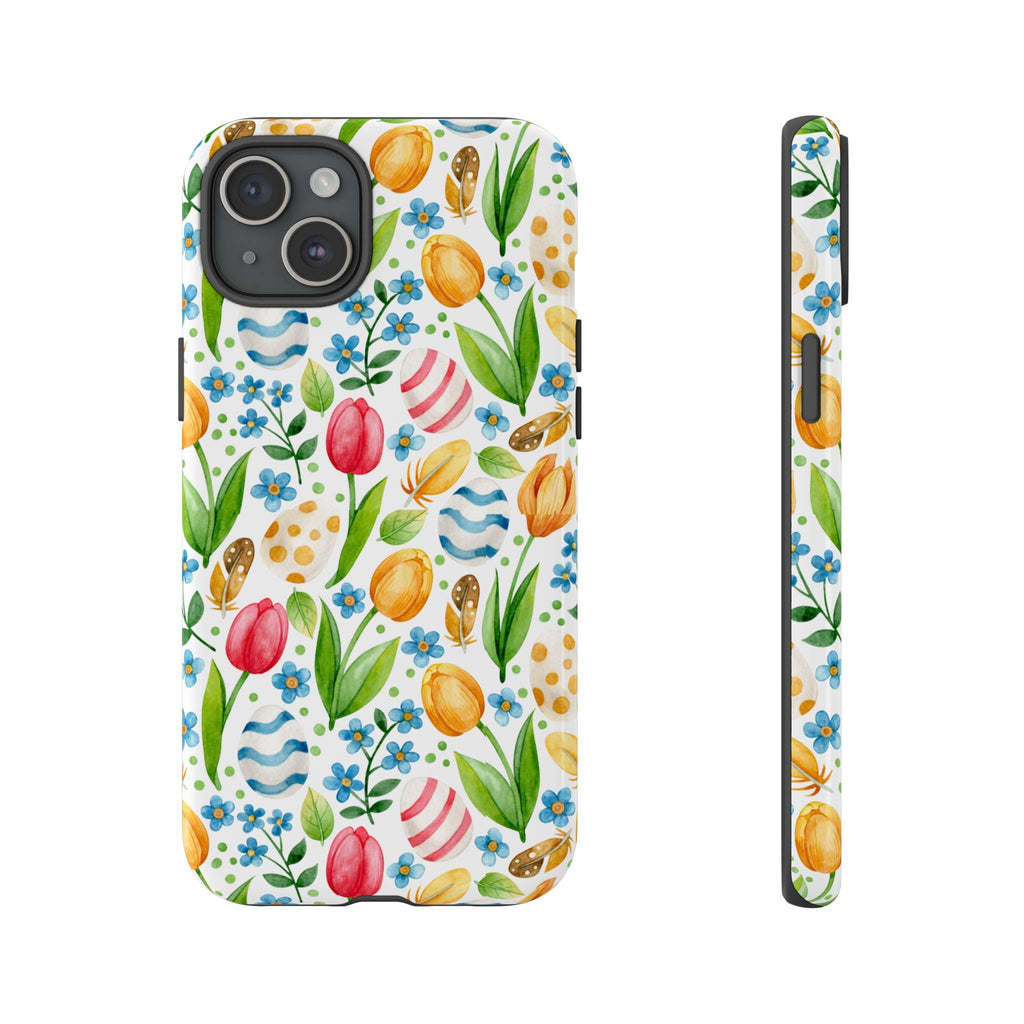 Cute Tulip Egg Theme Tough Cases Printify