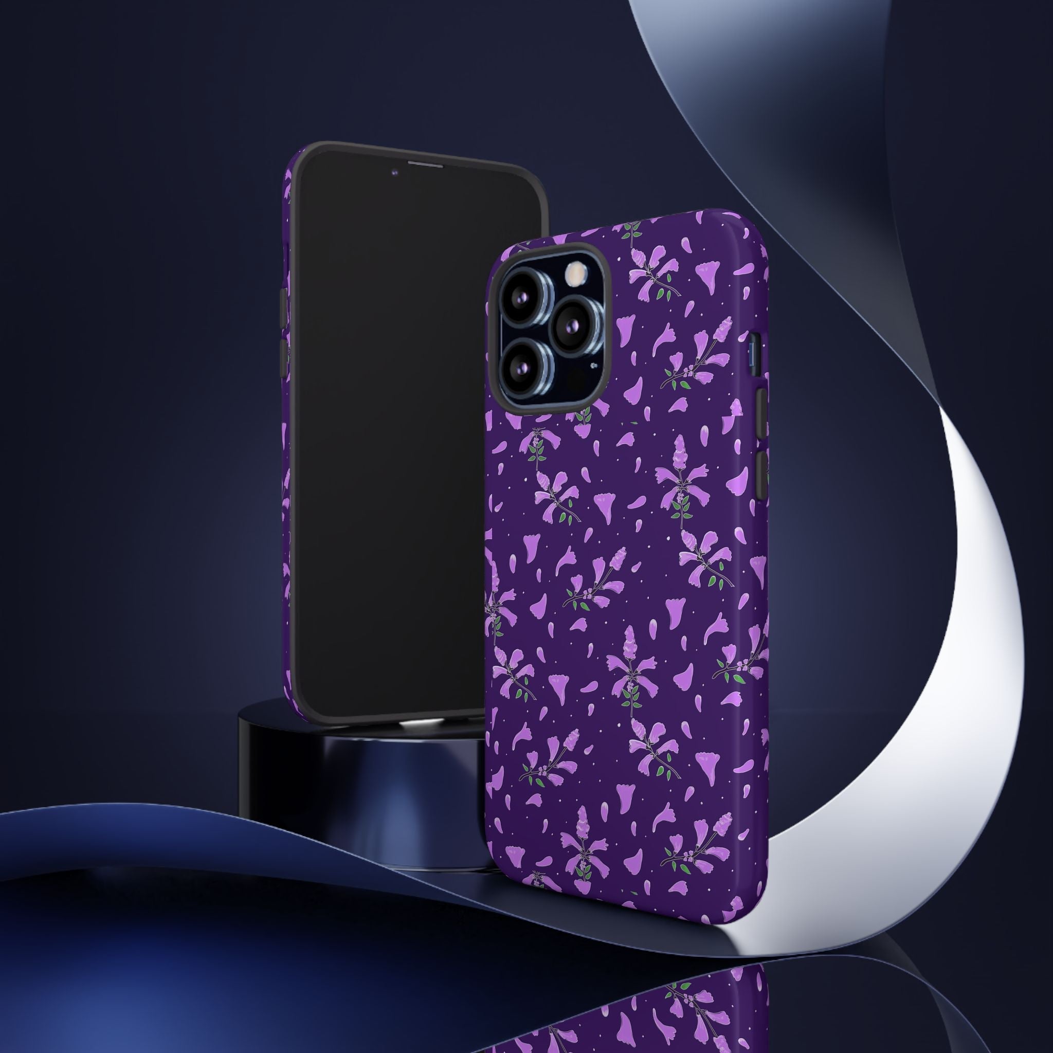 Purple Wild Flower Tough Phone Cases Printify