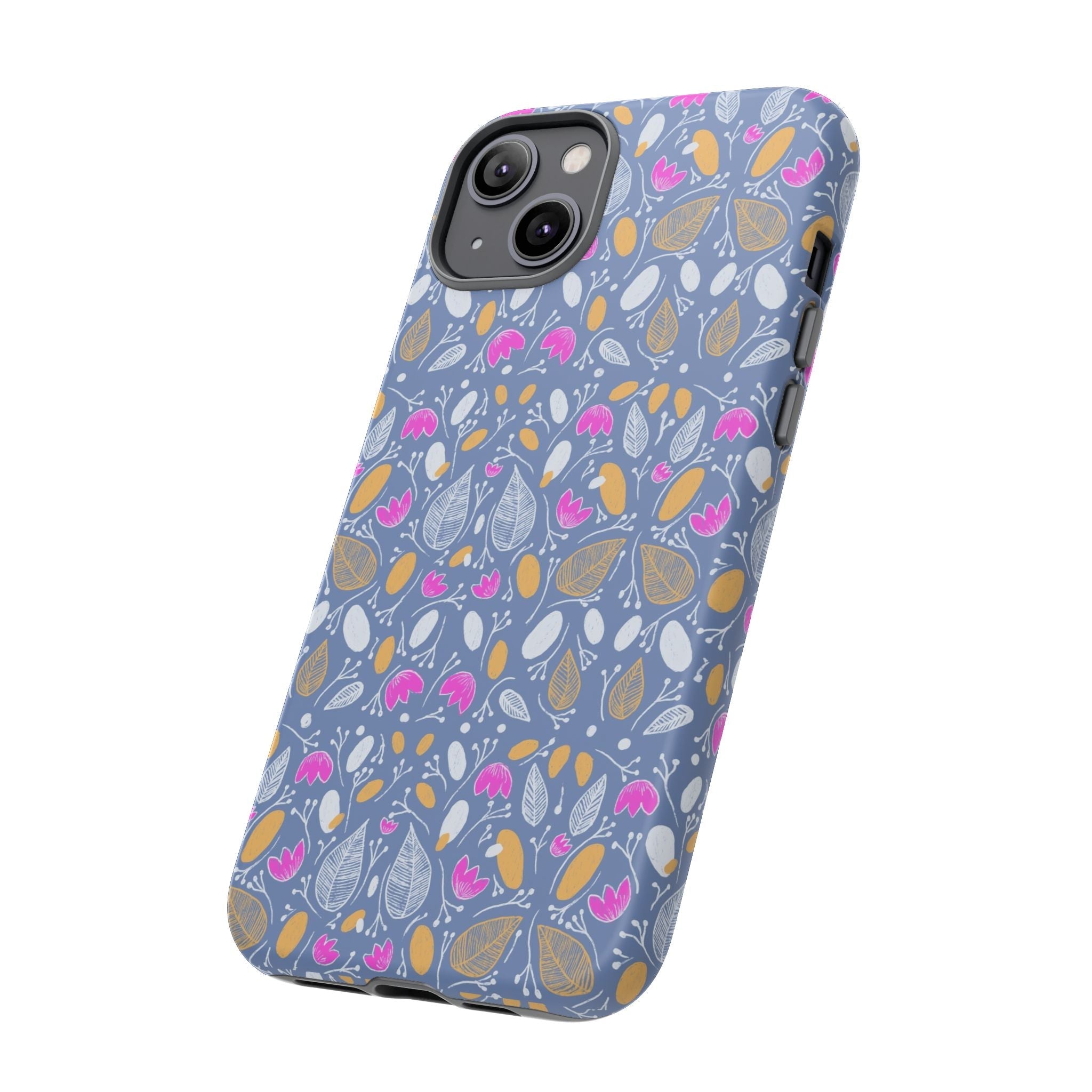 Abstract Grey Small BotanicThemed Tough Cases-Matte and Glossy Printify