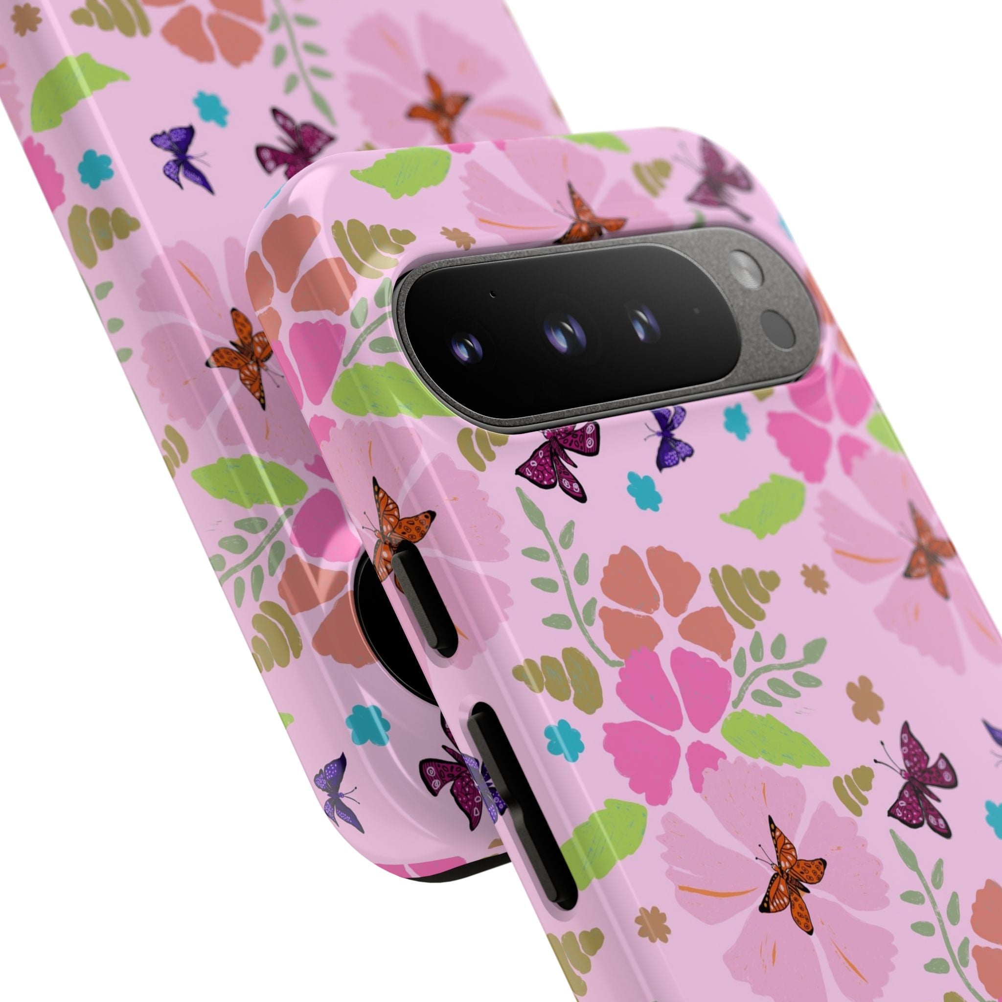 Pink Butterfly Garden Theme Tough Cases Printify