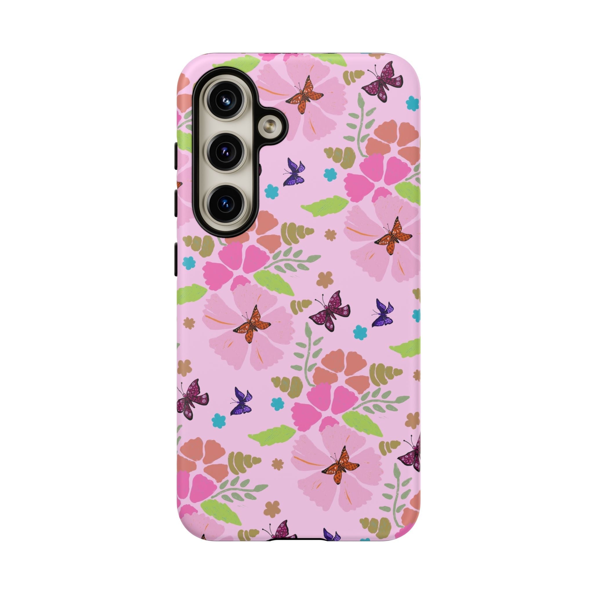 Pink Butterfly Garden Theme Tough Cases Printify