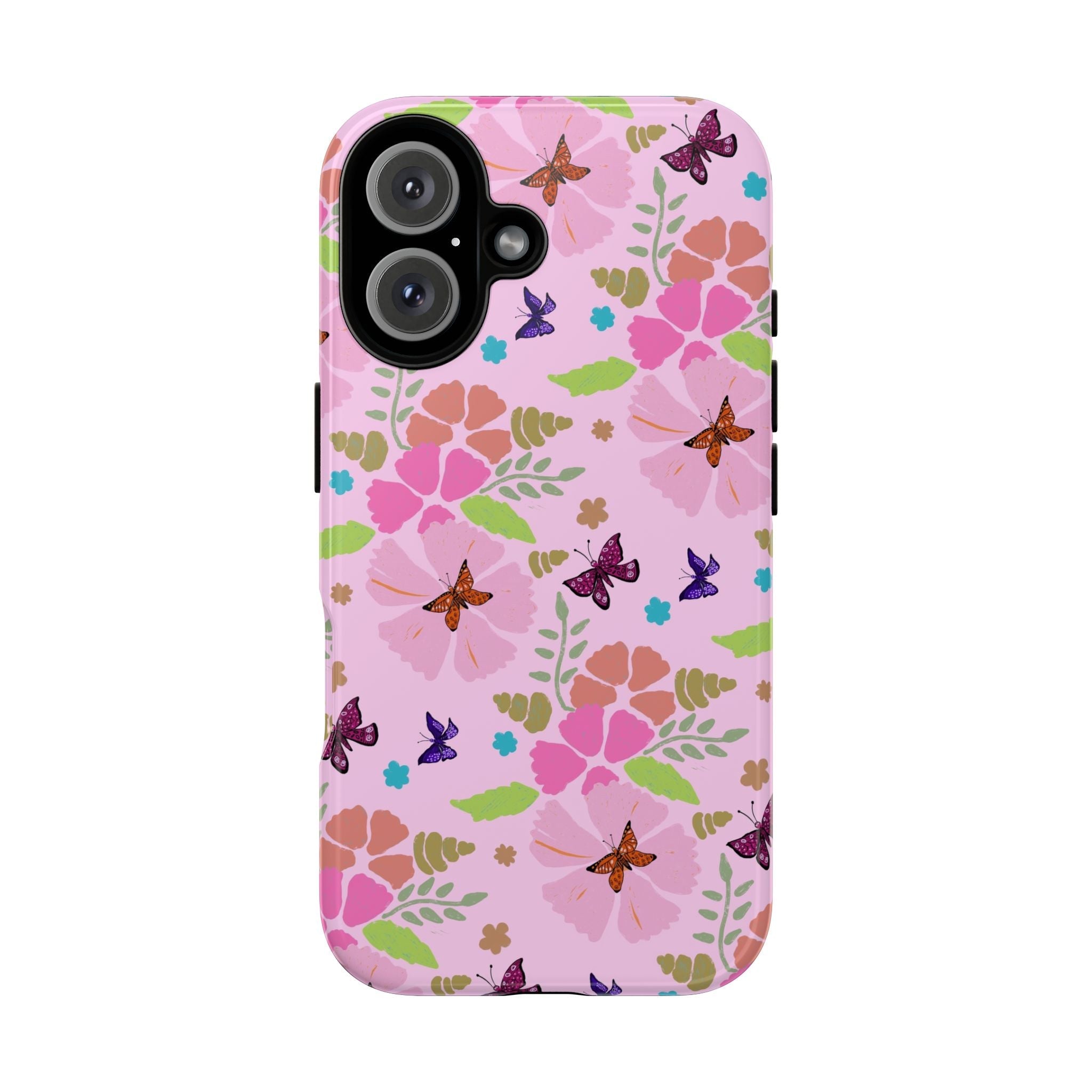 Pink Butterfly Garden Theme Tough Cases Printify