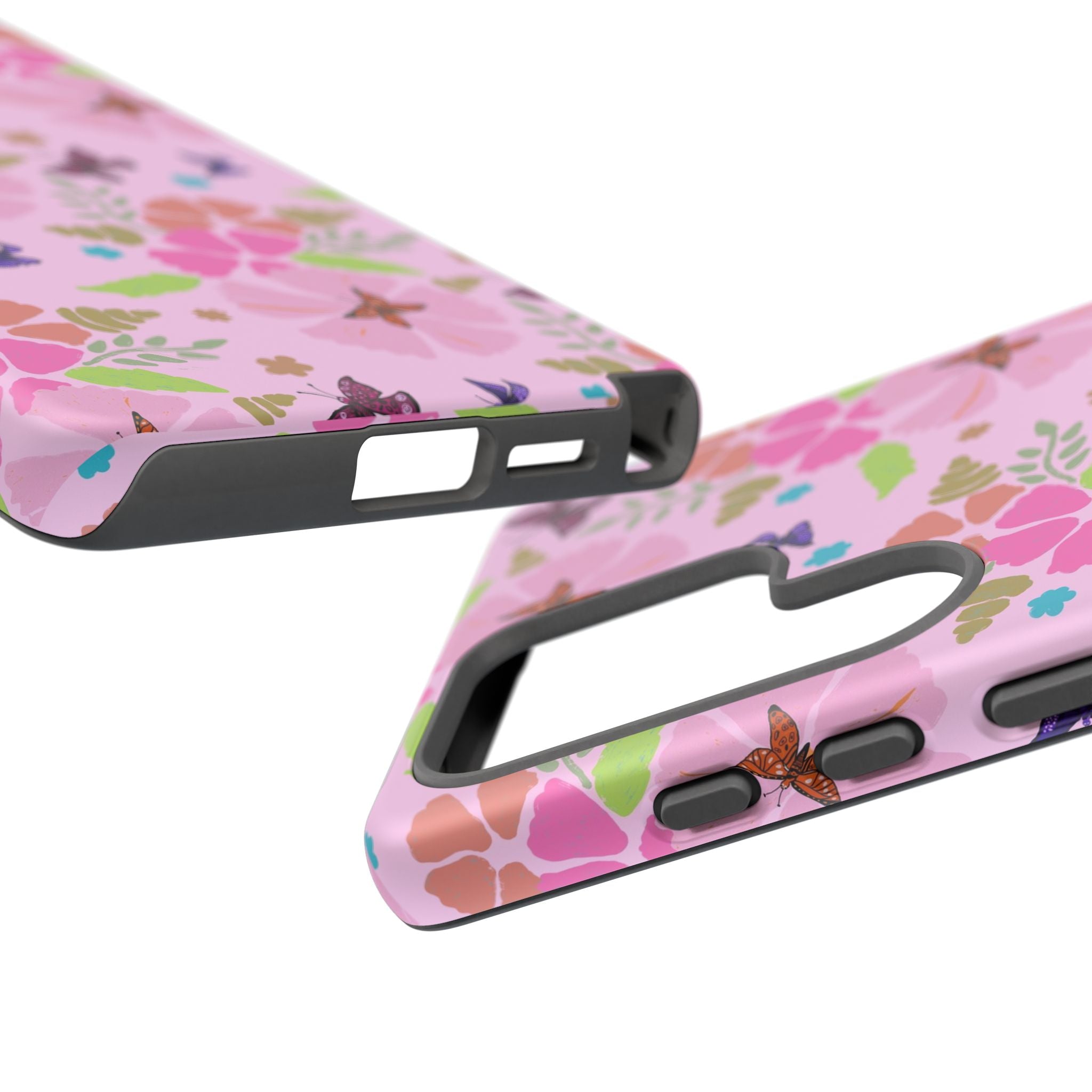 Pink Butterfly Garden Theme Tough Cases Printify