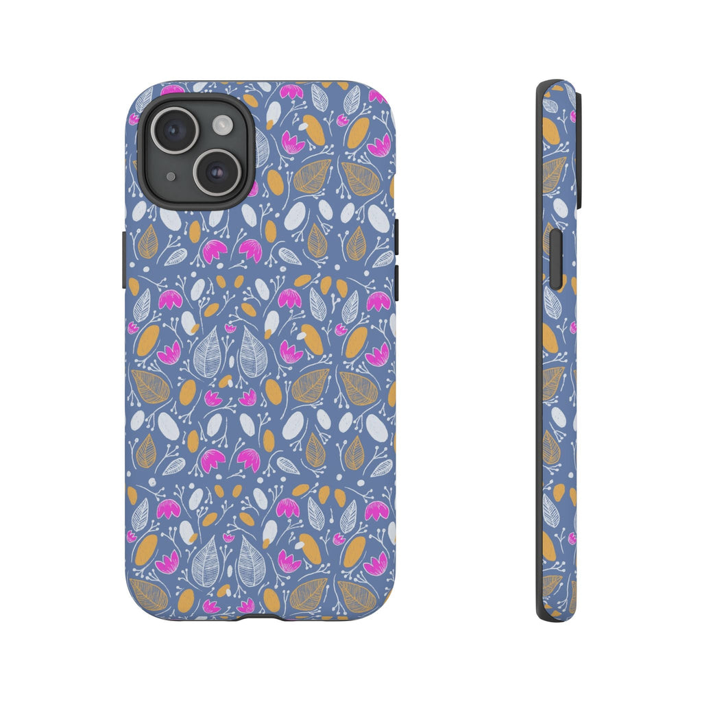 Abstract Grey Small BotanicThemed Tough Cases-Matte and Glossy Printify