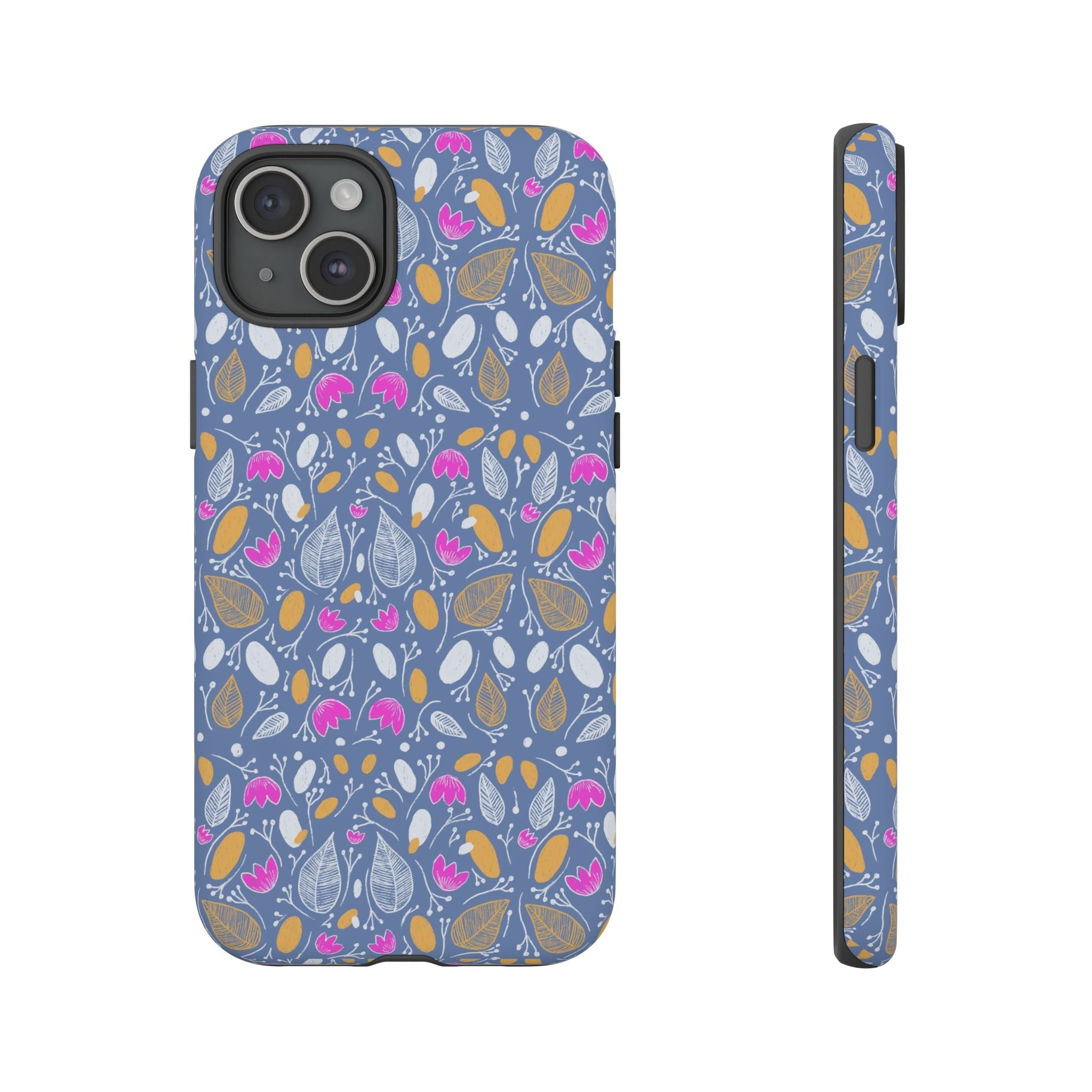 Abstract Grey Small BotanicThemed Tough Cases-Matte and Glossy Printify