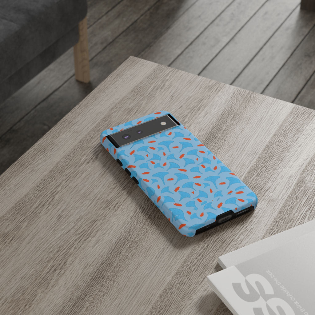 Blue Orange Odd Shape Themed Tough Cases Printify