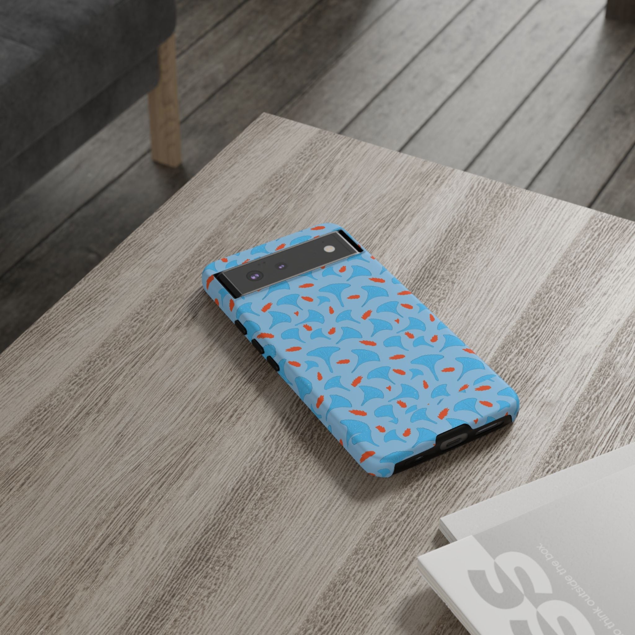 Blue Orange Odd Shape Themed Tough Cases Printify