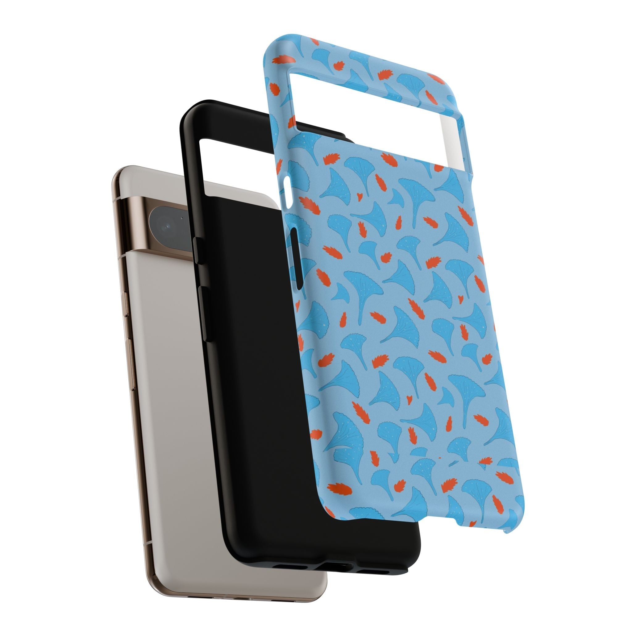 Blue Orange Odd Shape Themed Tough Cases Printify