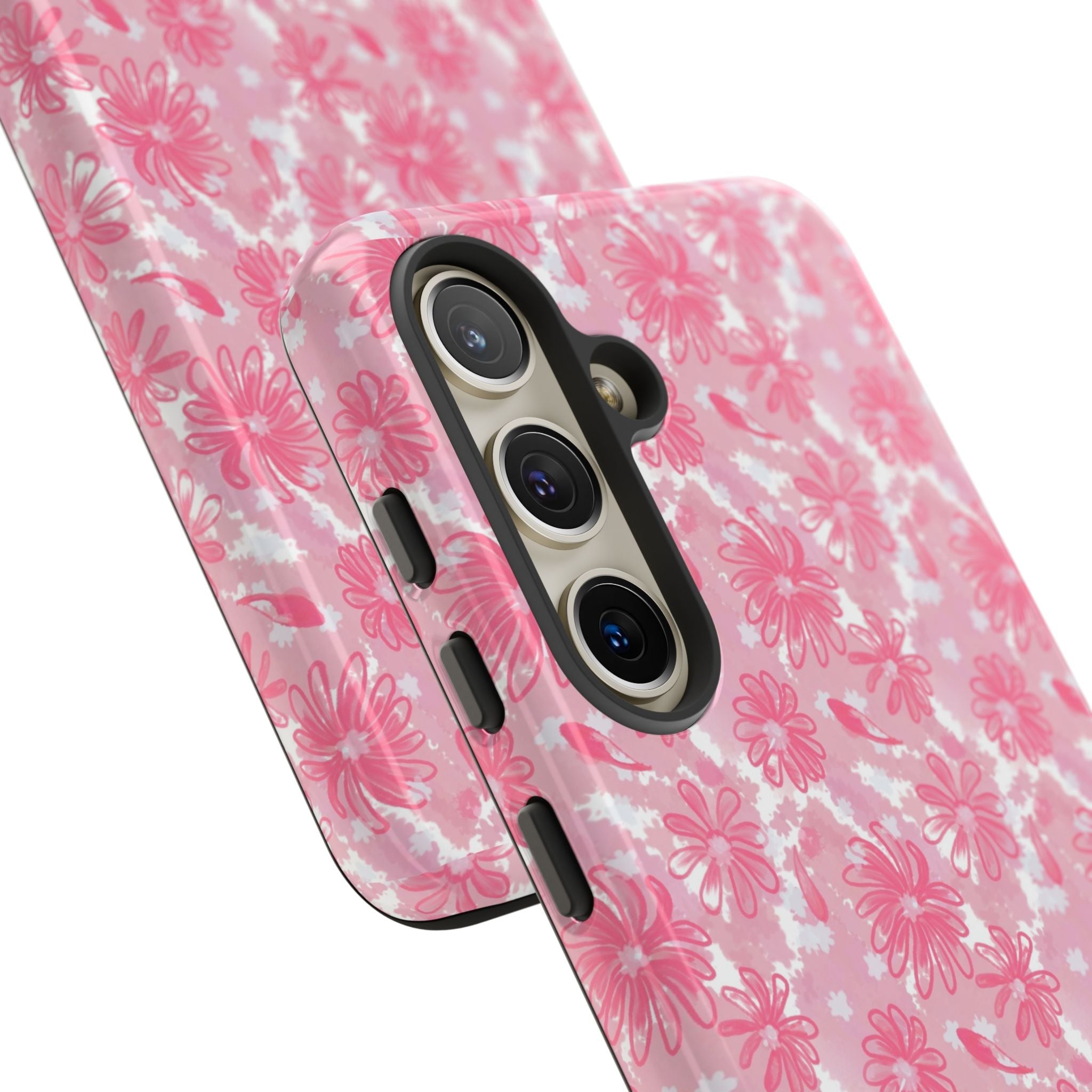 Flora Pink White Phone Case (Carry Original Art Drawn) Printify