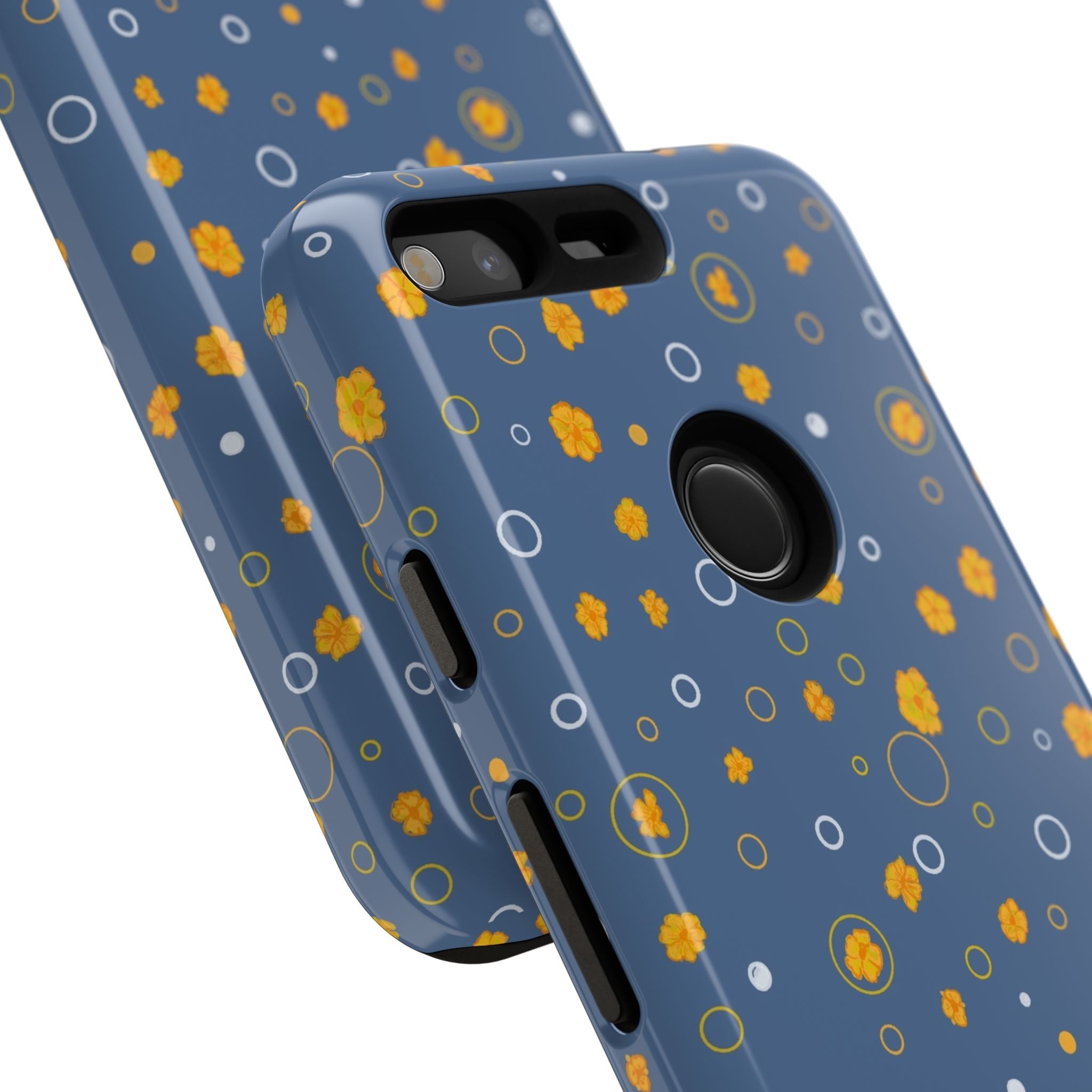 Bluish Grey -Small Cute Wild Flower -Hand Designed Prints-Tough Cases Printify