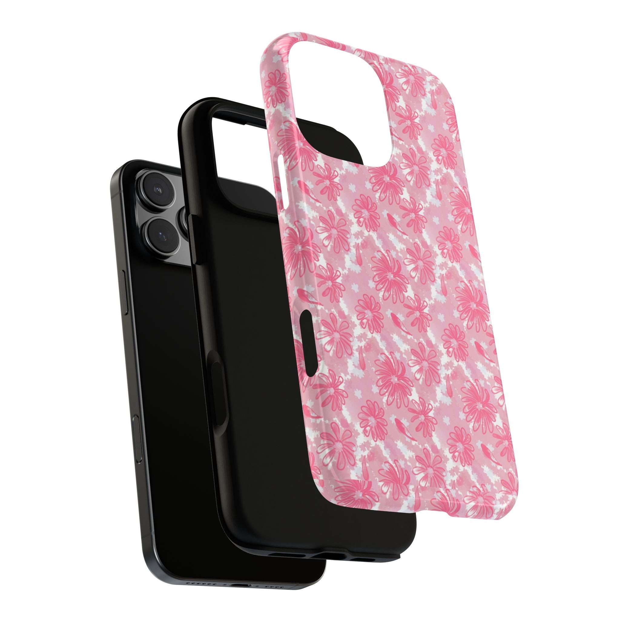 Flora Pink White Phone Case (Carry Original Art Drawn) Printify
