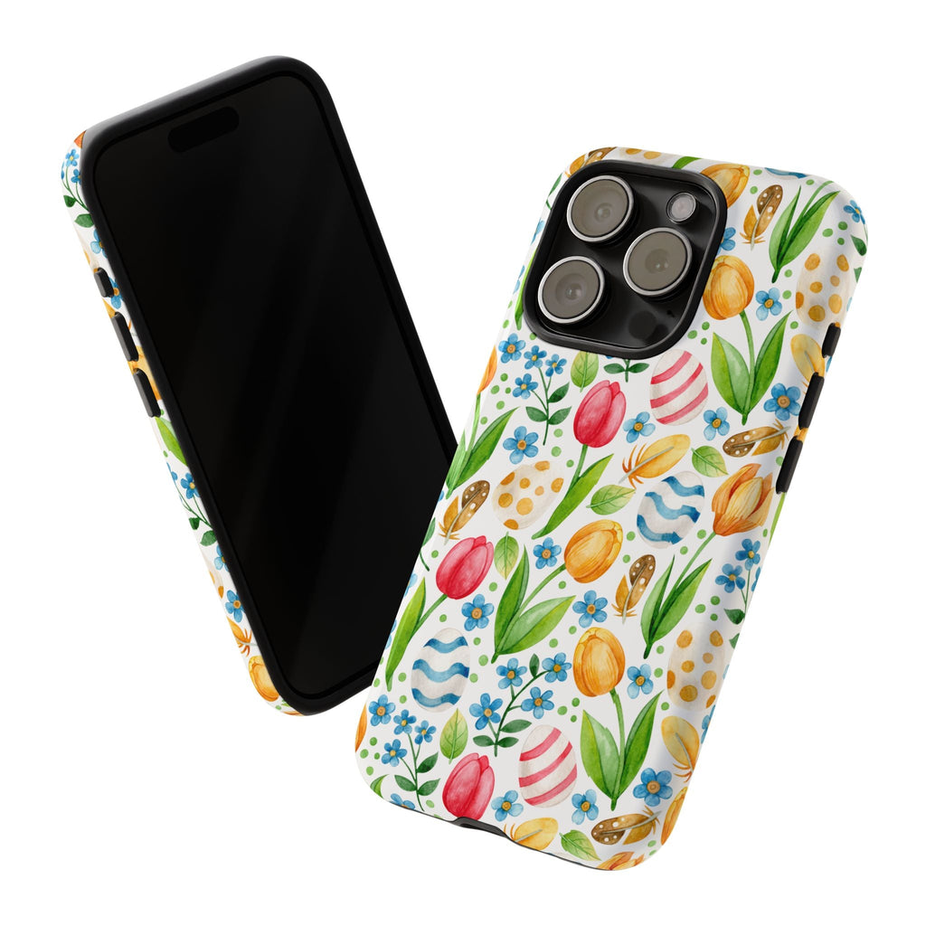 Cute Tulip Egg Theme Tough Cases Printify