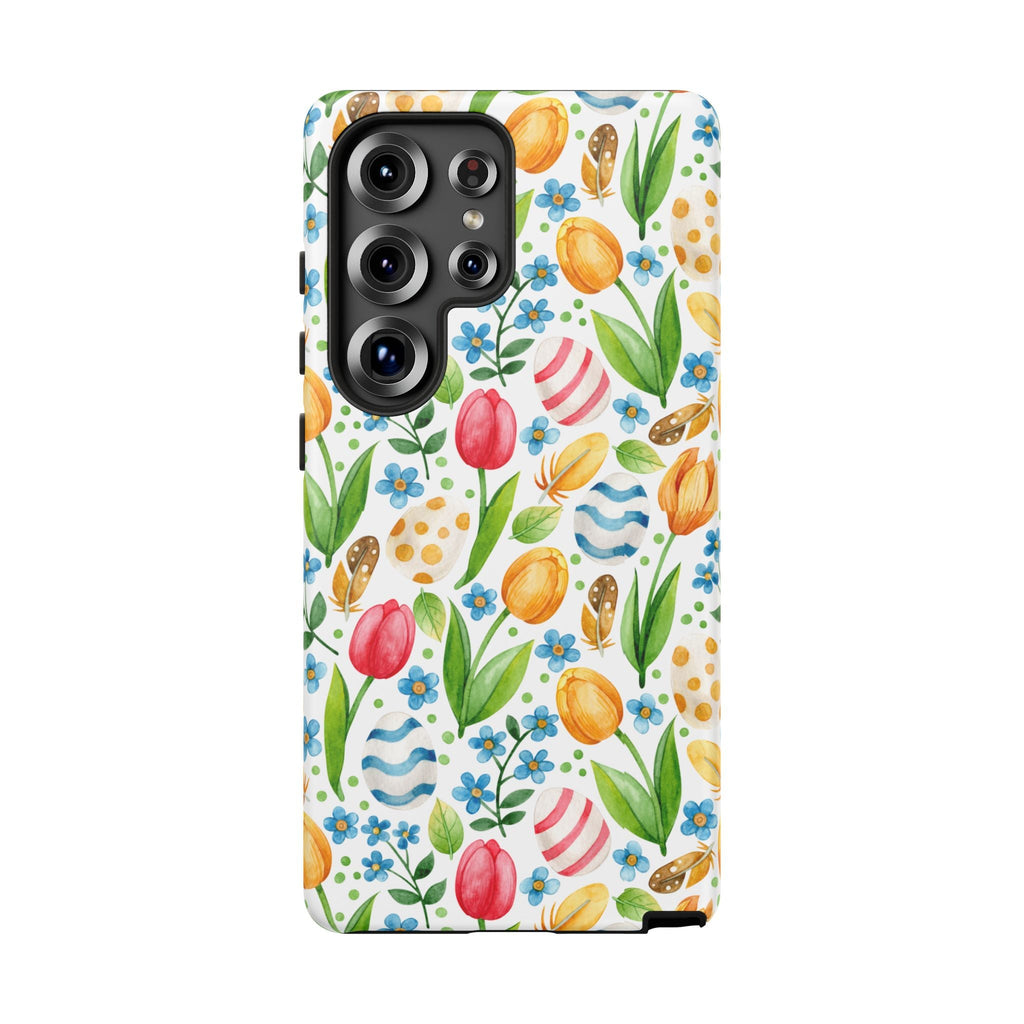 Cute Tulip Egg Theme Tough Cases Printify