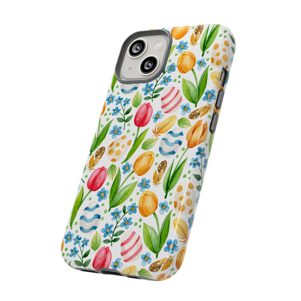 Cute Tulip Egg Theme Tough Cases Printify