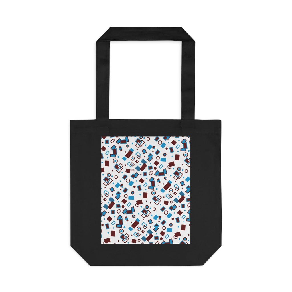 Geometric Shape Themed Cotton Tote Bag Printify