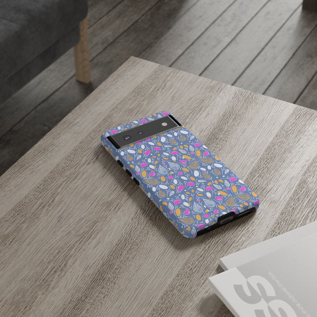 Abstract Grey Small BotanicThemed Tough Cases-Matte and Glossy Printify