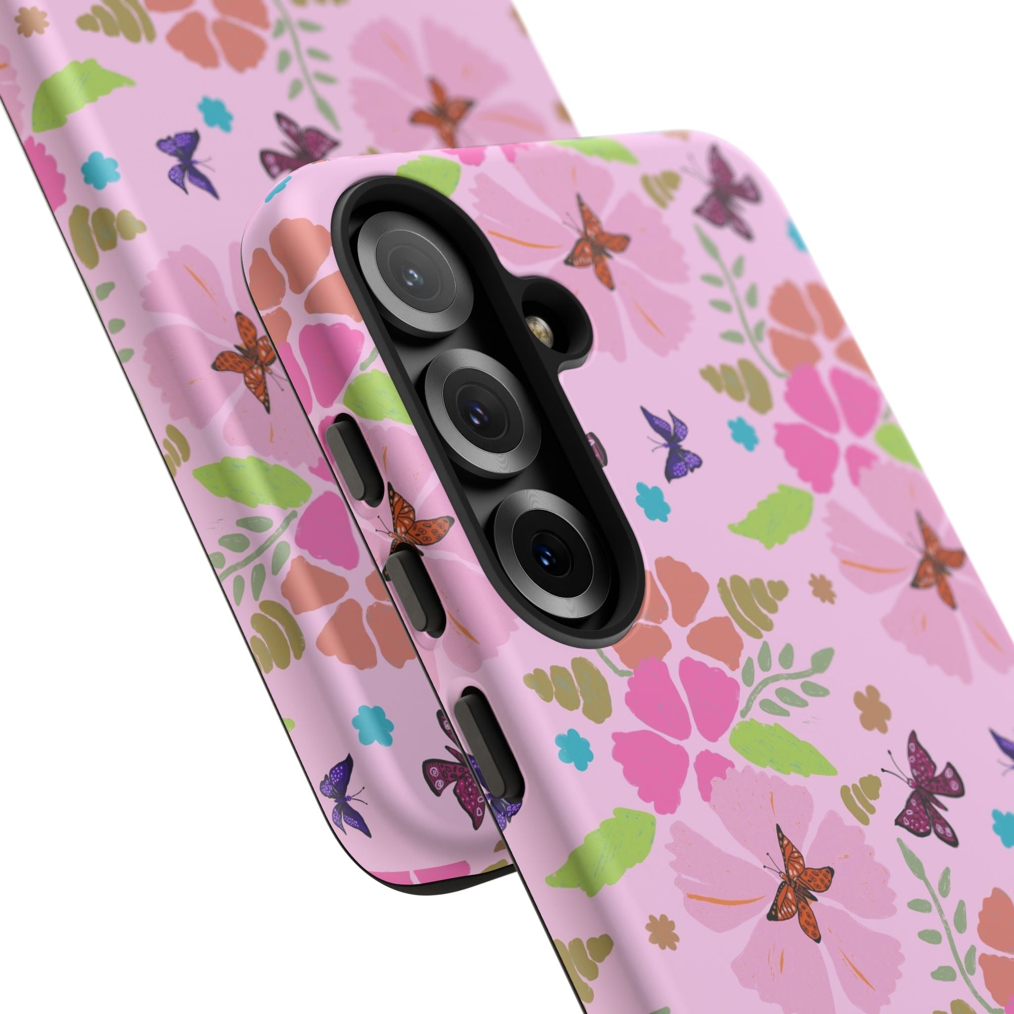 Pink Butterfly Garden Theme Tough Cases Printify