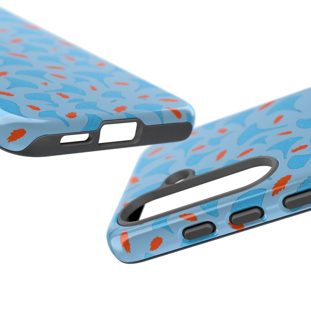 Blue Orange Odd Shape Themed Tough Cases Printify