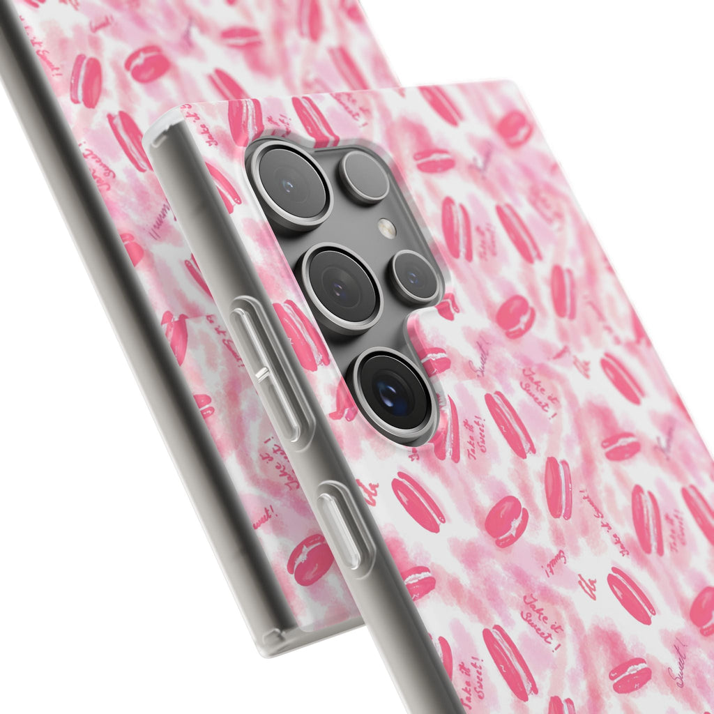 Macaron Hand Drawn Designed Flexi Phone Cases Printify