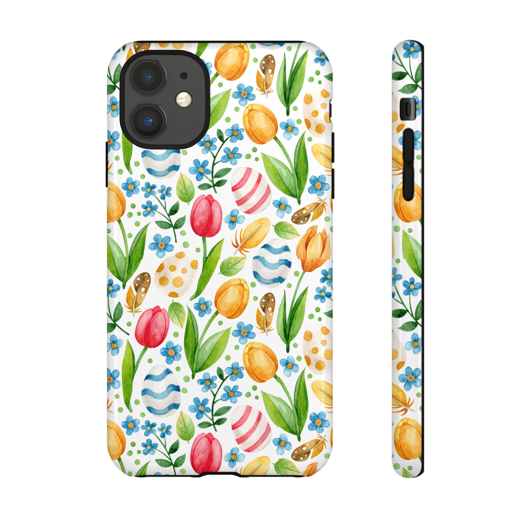 Cute Tulip Egg Theme Tough Cases Printify