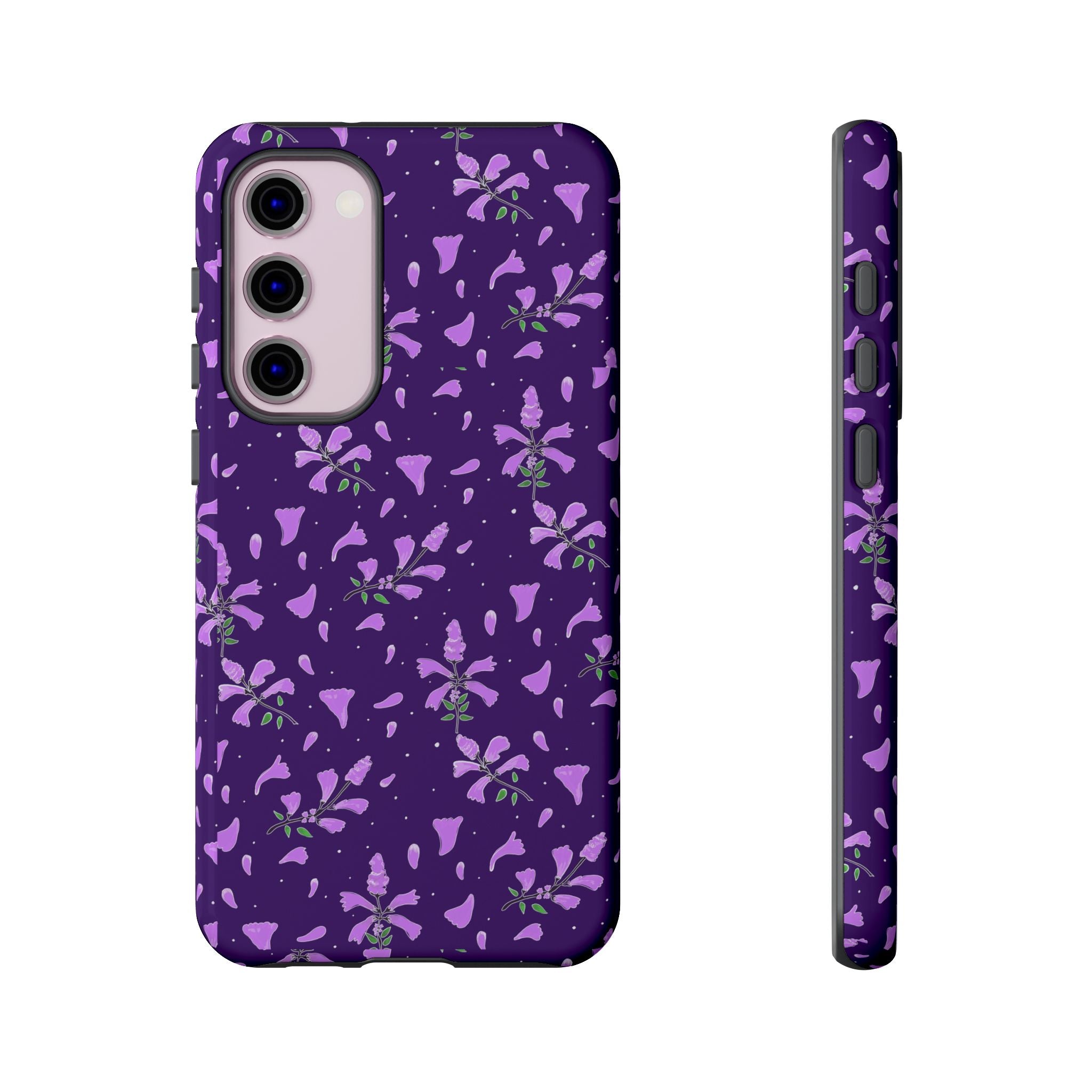 Purple Wild Flower Tough Phone Cases Printify