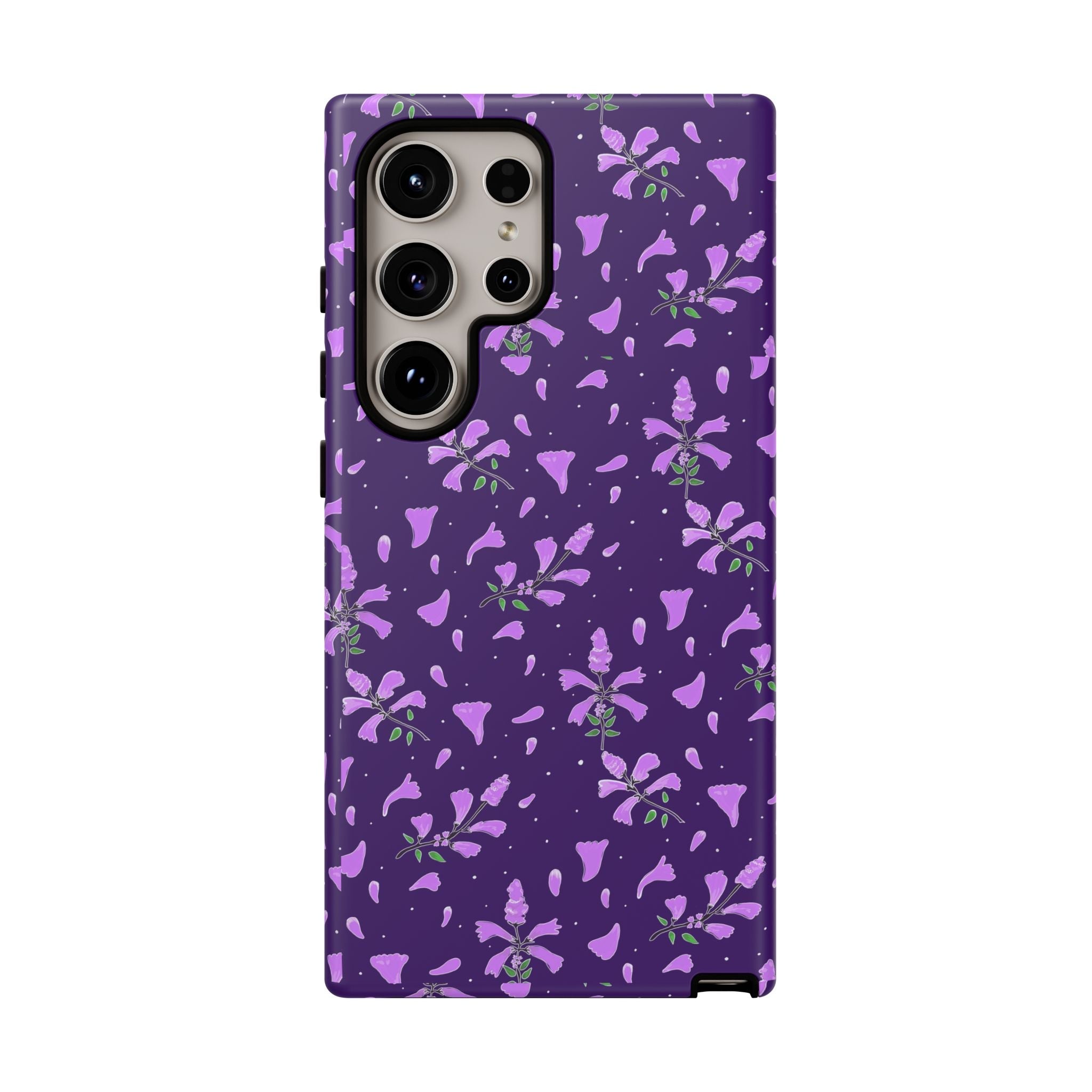 Purple Wild Flower Tough Phone Cases Printify