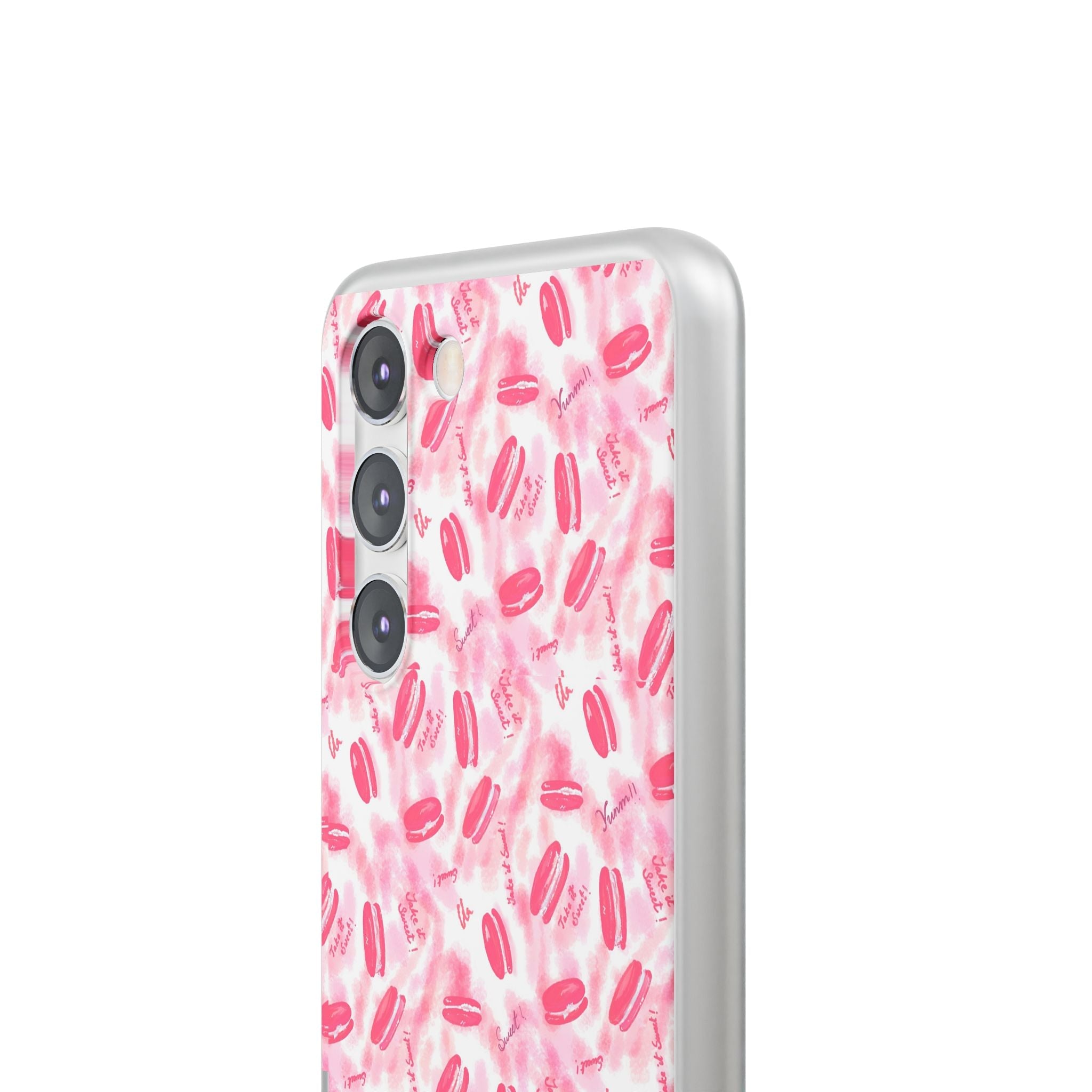Macaron Hand Drawn Designed Flexi Phone Cases Printify