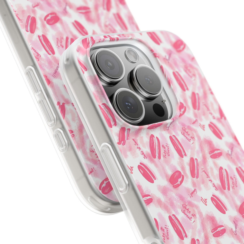 Macaron Hand Drawn Designed Flexi Phone Cases Printify
