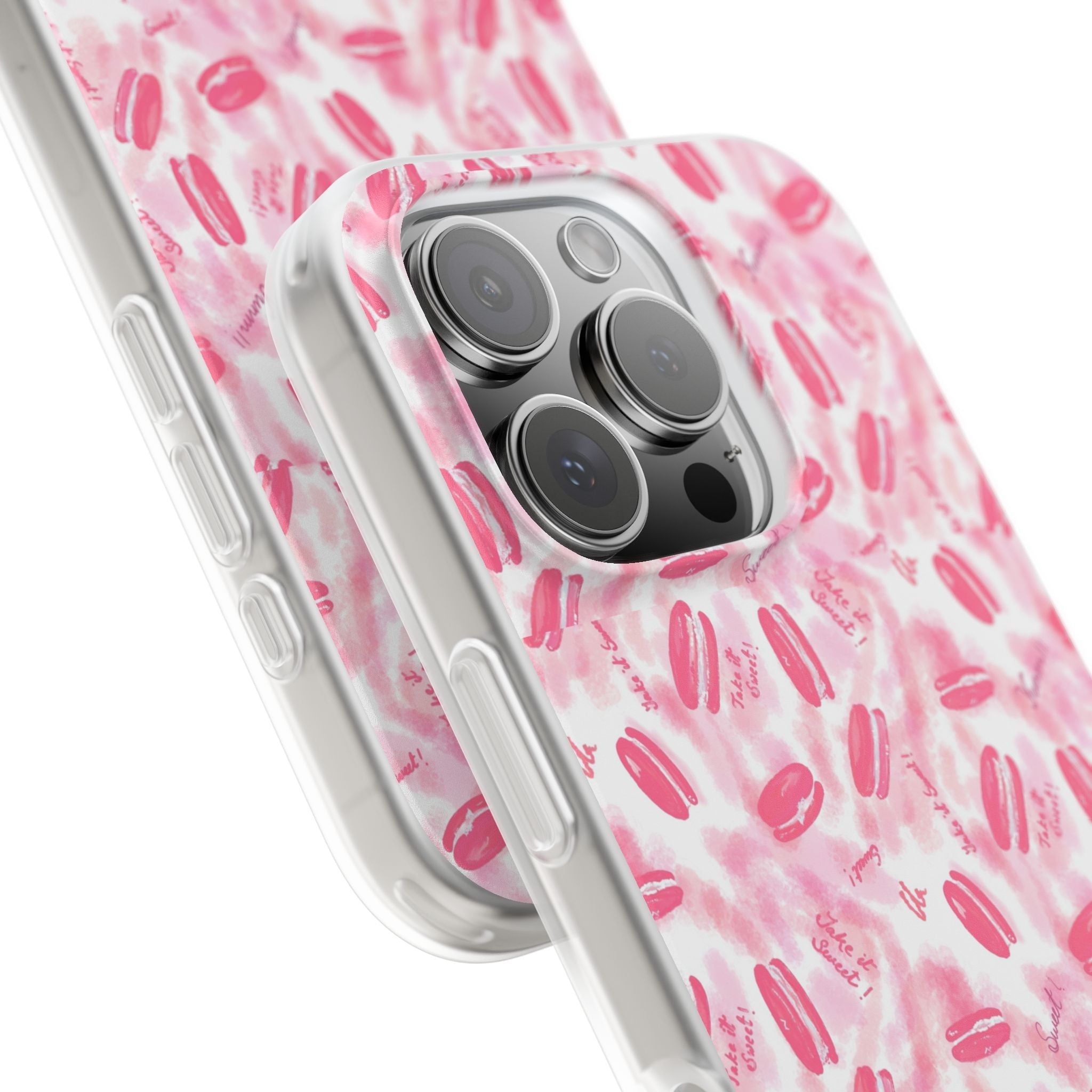 Macaron Hand Drawn Designed Flexi Phone Cases Printify