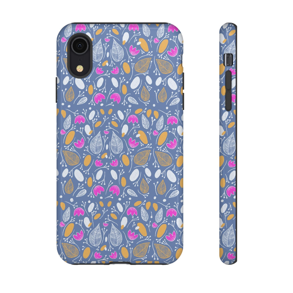 Abstract Grey Small BotanicThemed Tough Cases-Matte and Glossy Printify