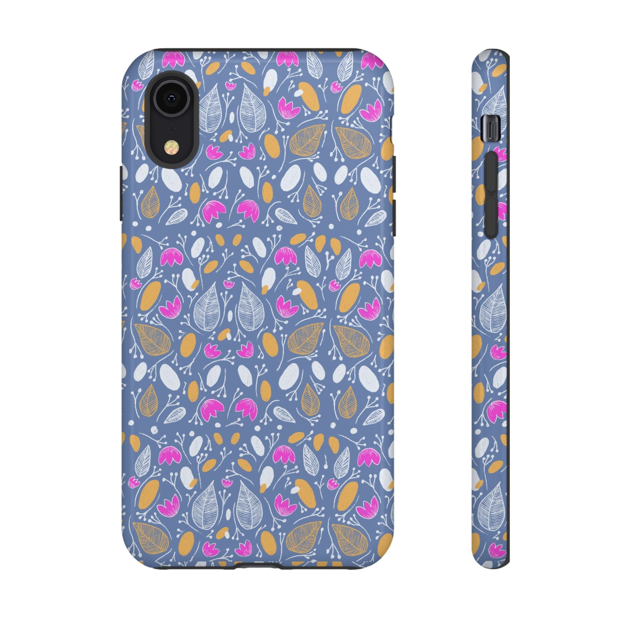Abstract Grey Small BotanicThemed Tough Cases-Matte and Glossy Printify