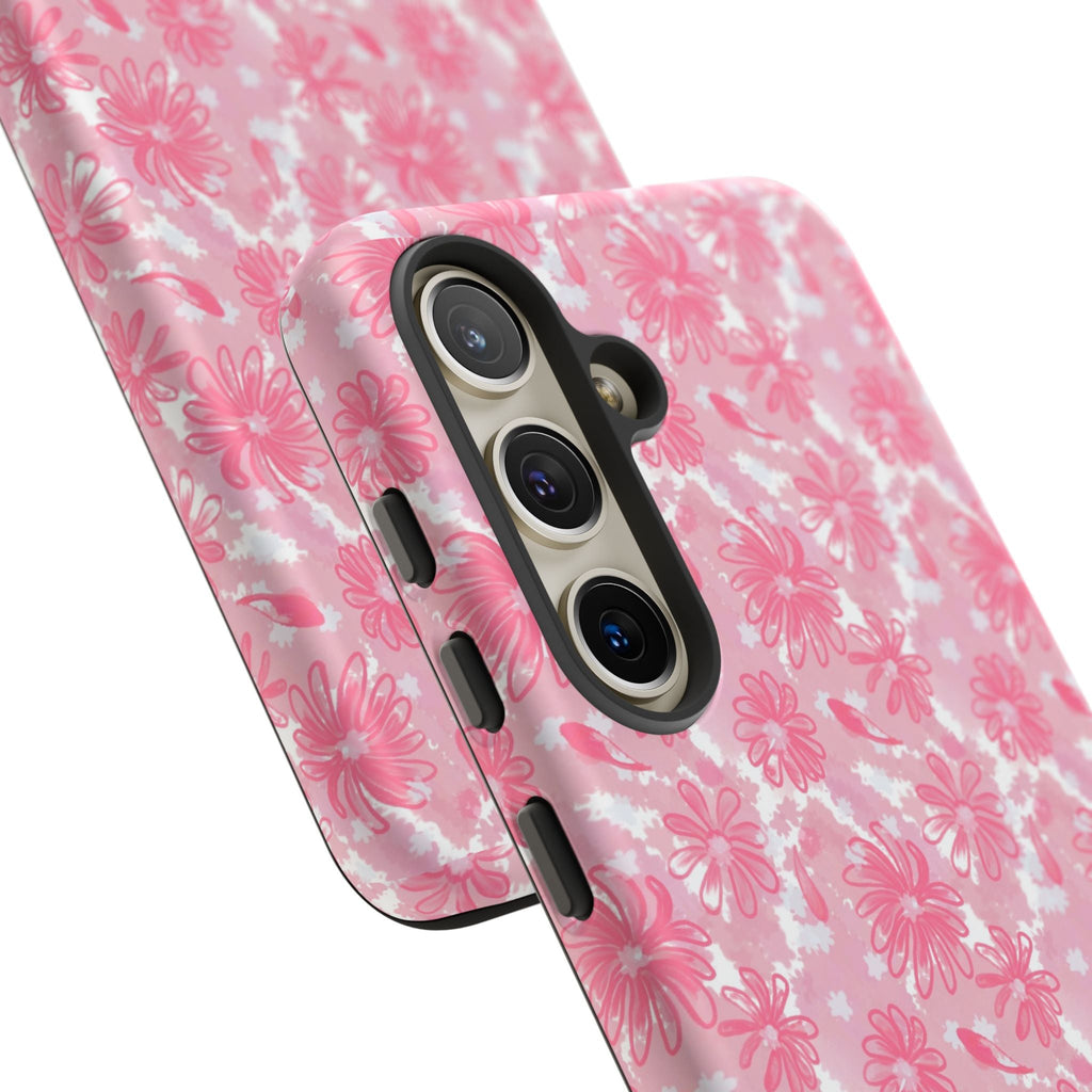 Flora Pink White Phone Case (Carry Original Art Drawn) Printify