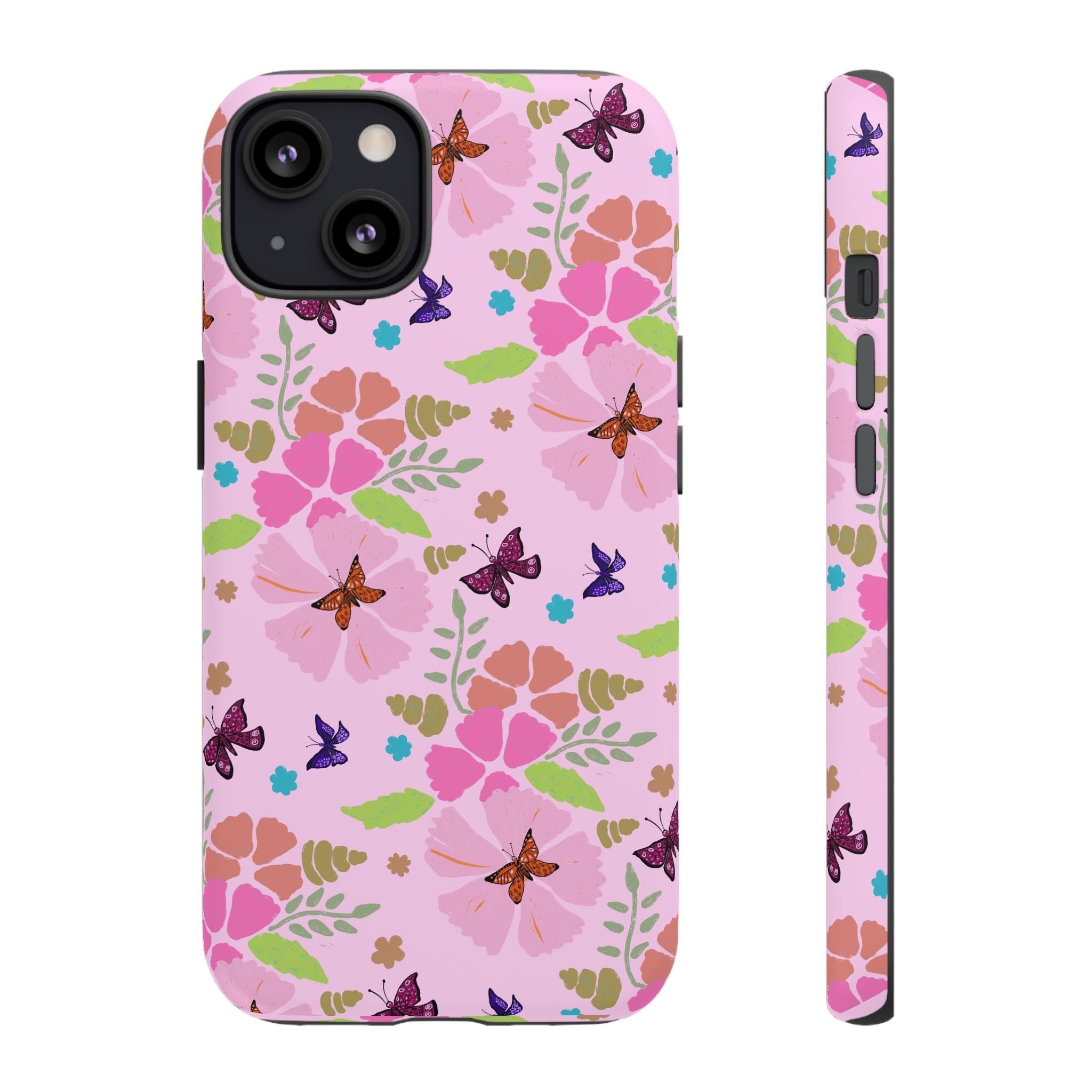 Pink Butterfly Garden Theme Tough Cases Printify