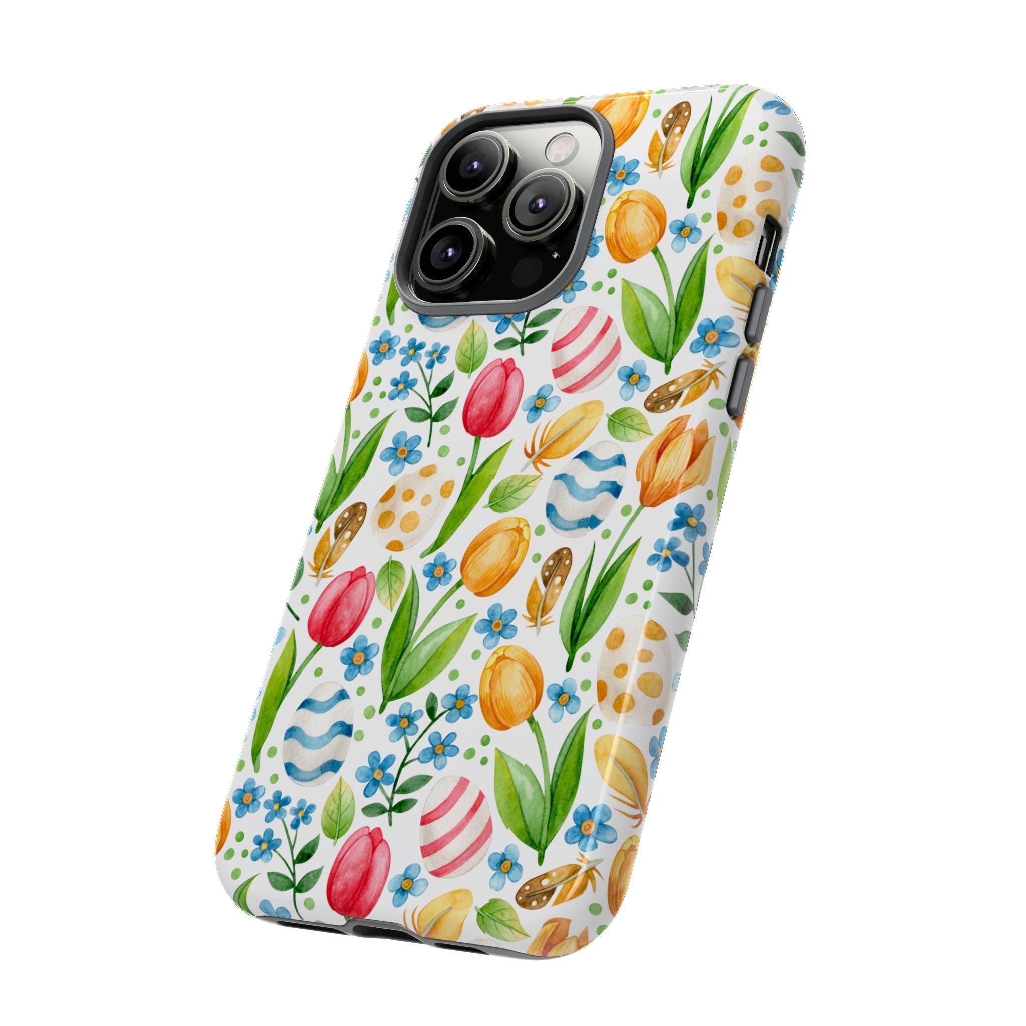 Cute Tulip Egg Theme Tough Cases Printify