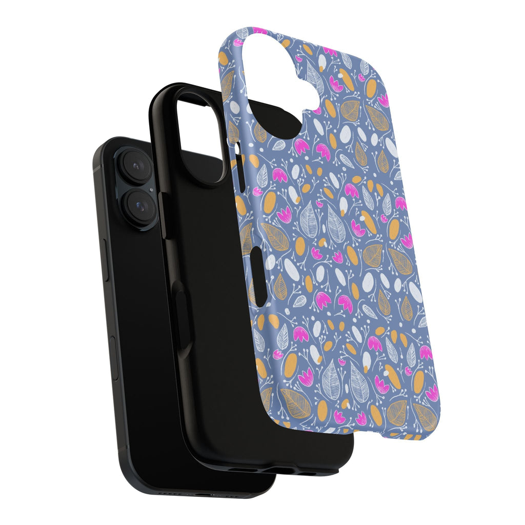 Abstract Grey Small BotanicThemed Tough Cases-Matte and Glossy Printify