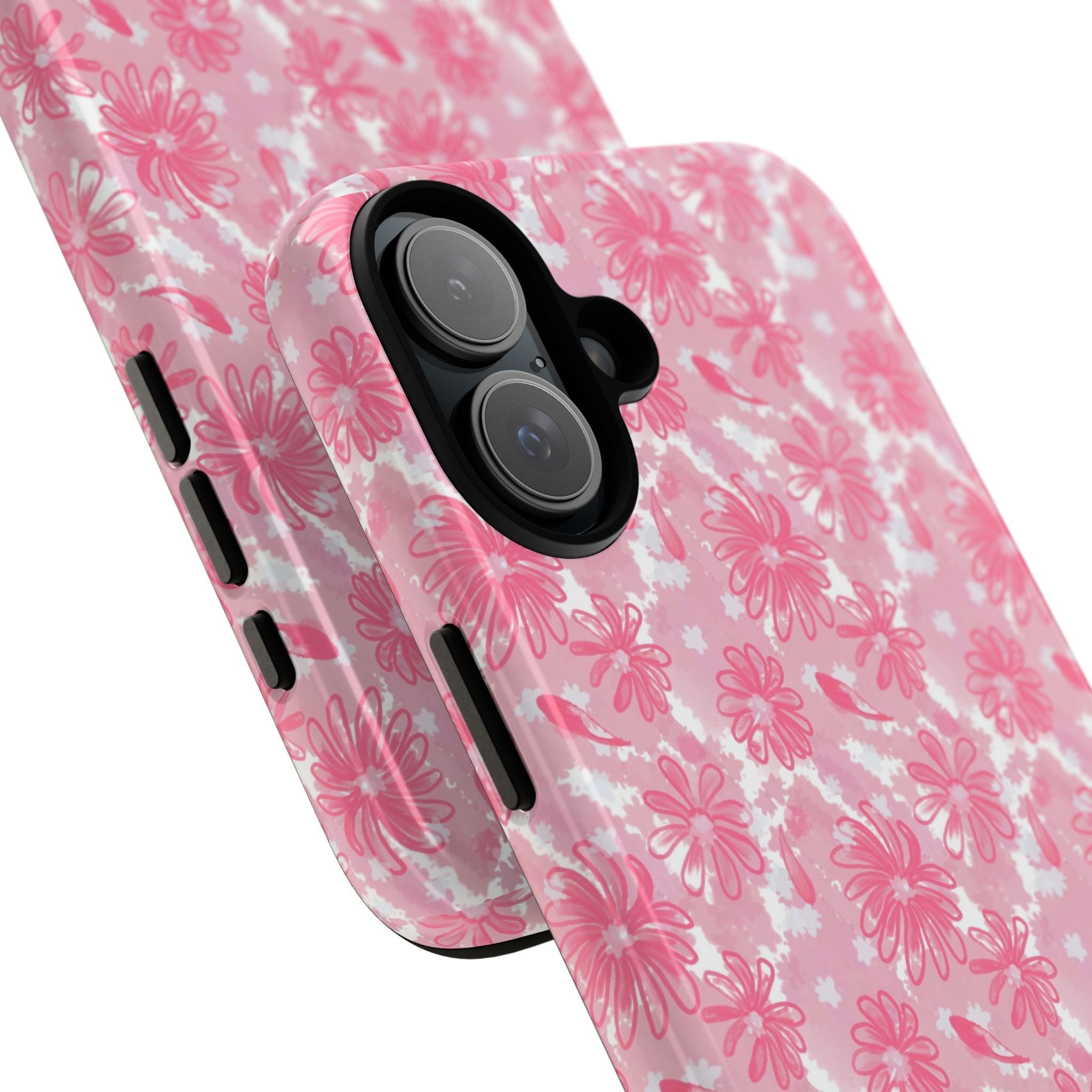 Flora Pink White Phone Case (Carry Original Art Drawn) Printify