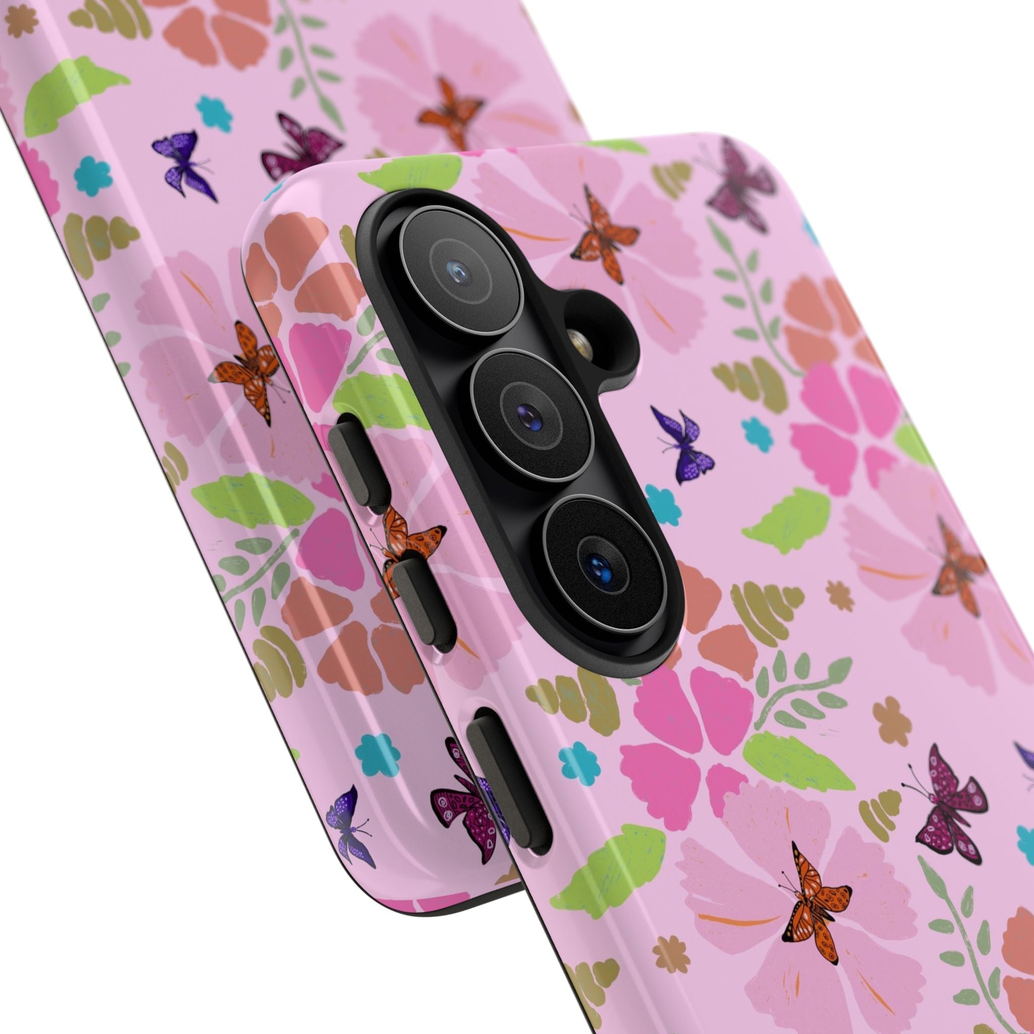 Pink Butterfly Garden Theme Tough Cases Printify