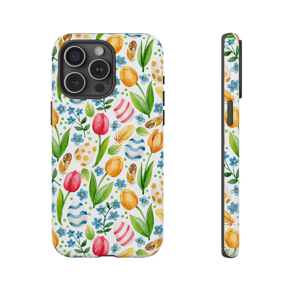 Cute Tulip Egg Theme Tough Cases Printify