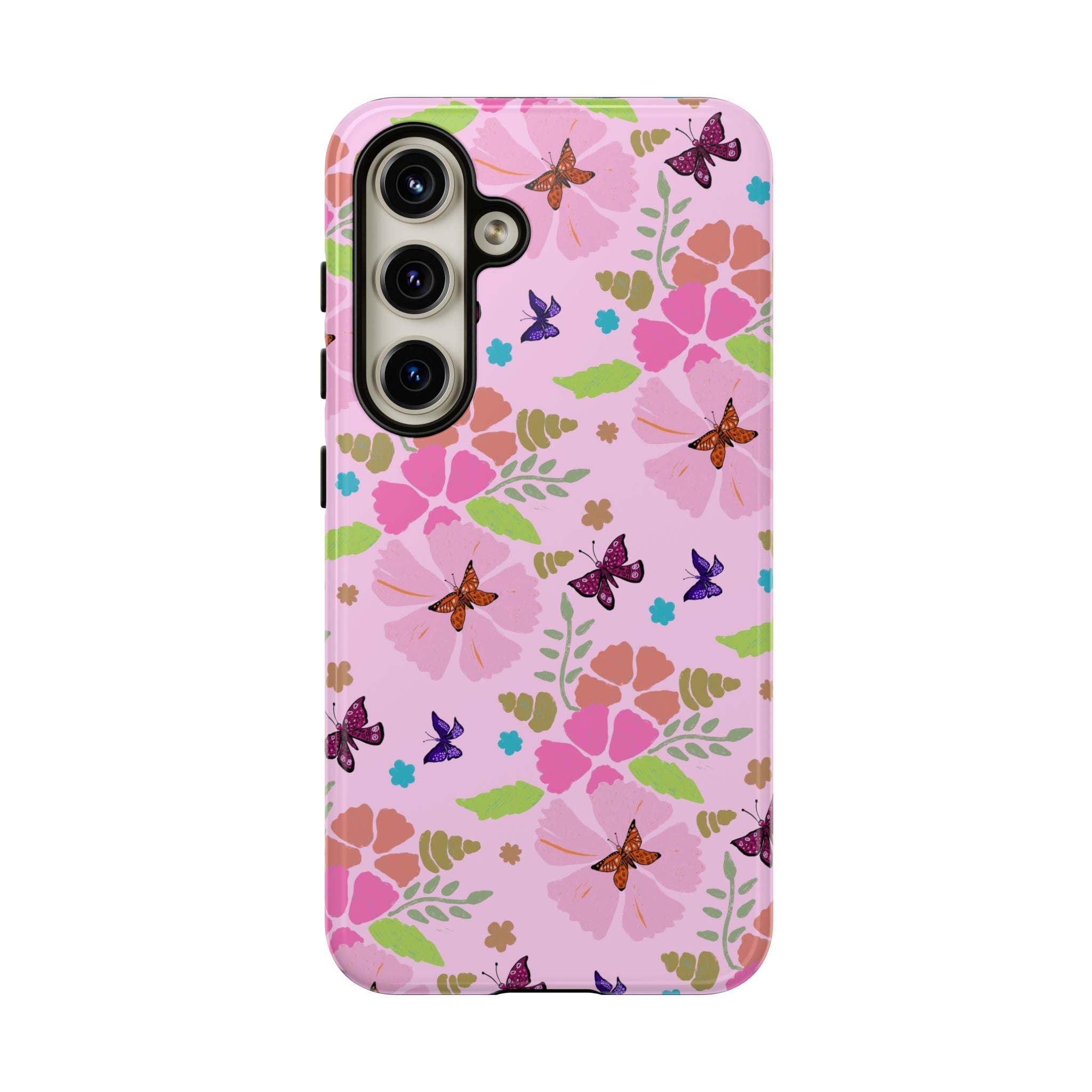 Pink Butterfly Garden Theme Tough Cases Printify