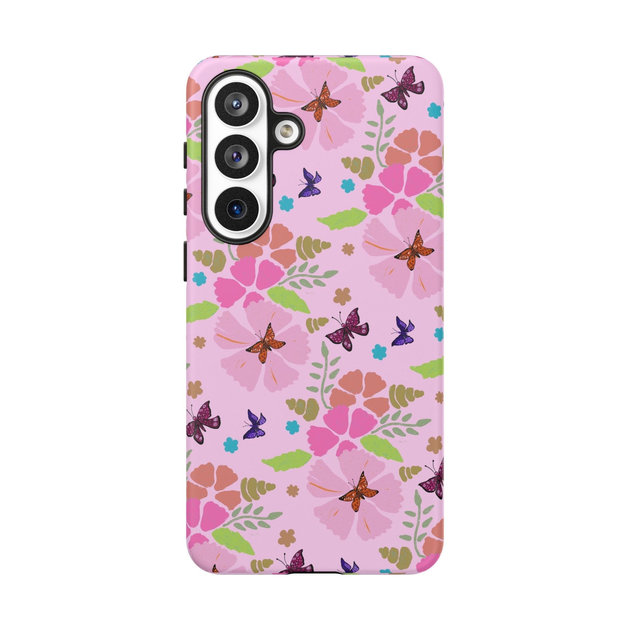 Pink Butterfly Garden Theme Tough Cases Printify