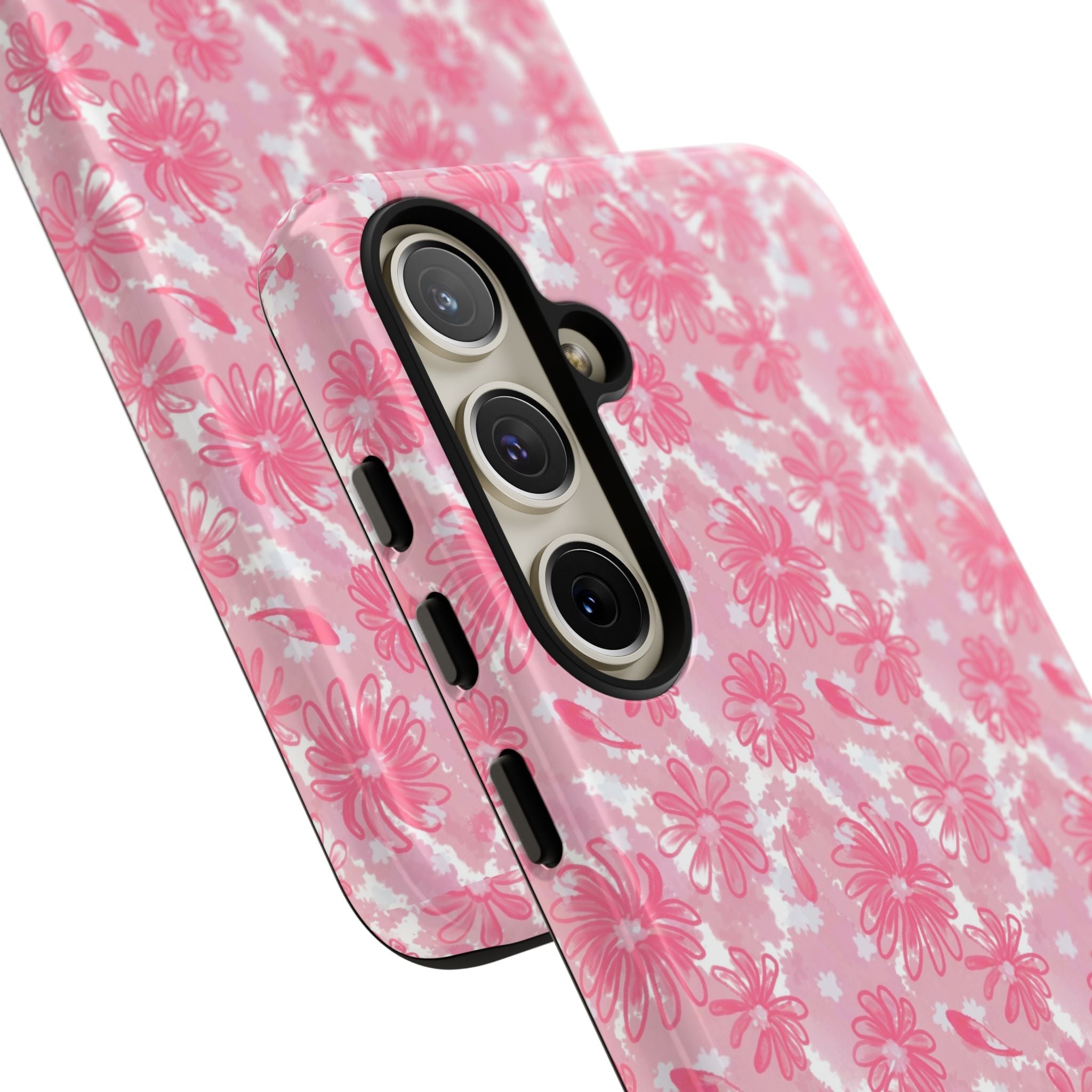 Flora Pink White Phone Case (Carry Original Art Drawn) Printify