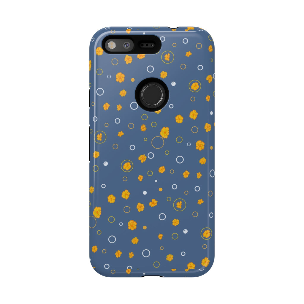 Bluish Grey -Small Cute Wild Flower -Hand Designed Prints-Tough Cases Printify