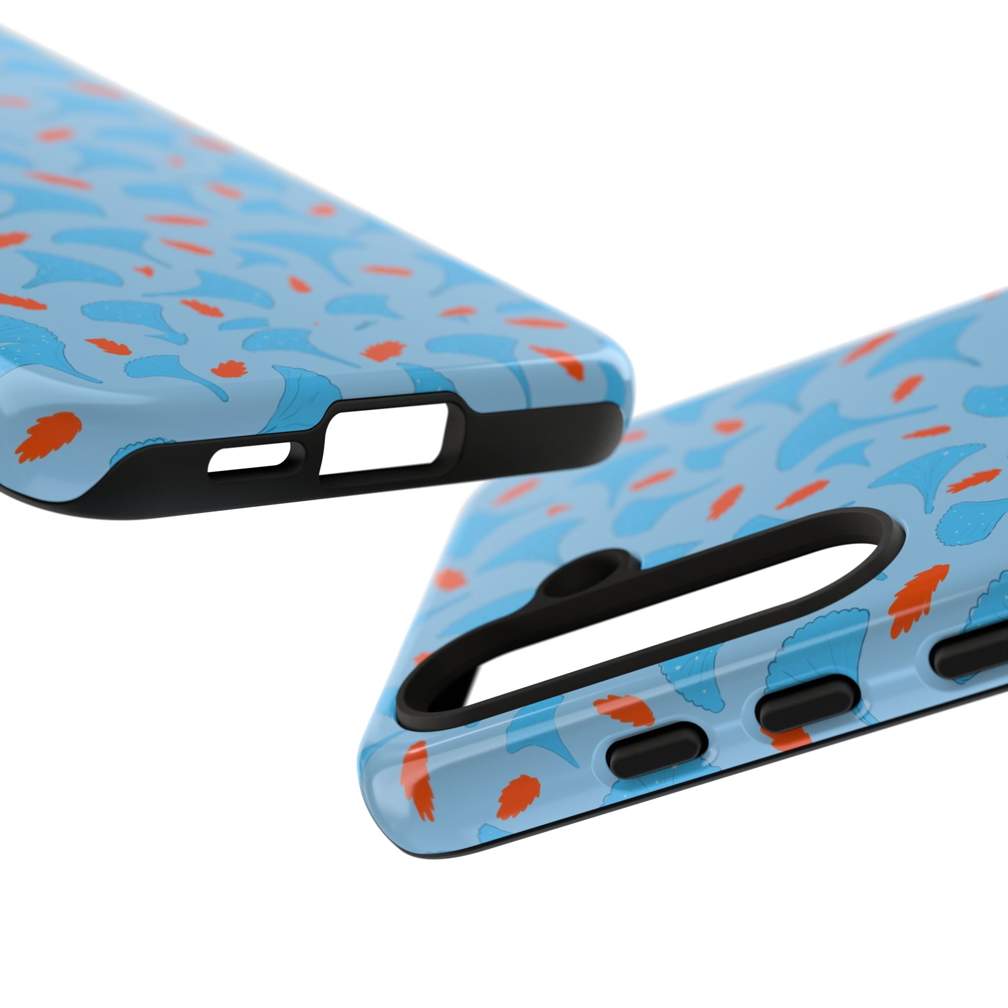 Blue Orange Odd Shape Themed Tough Cases Printify