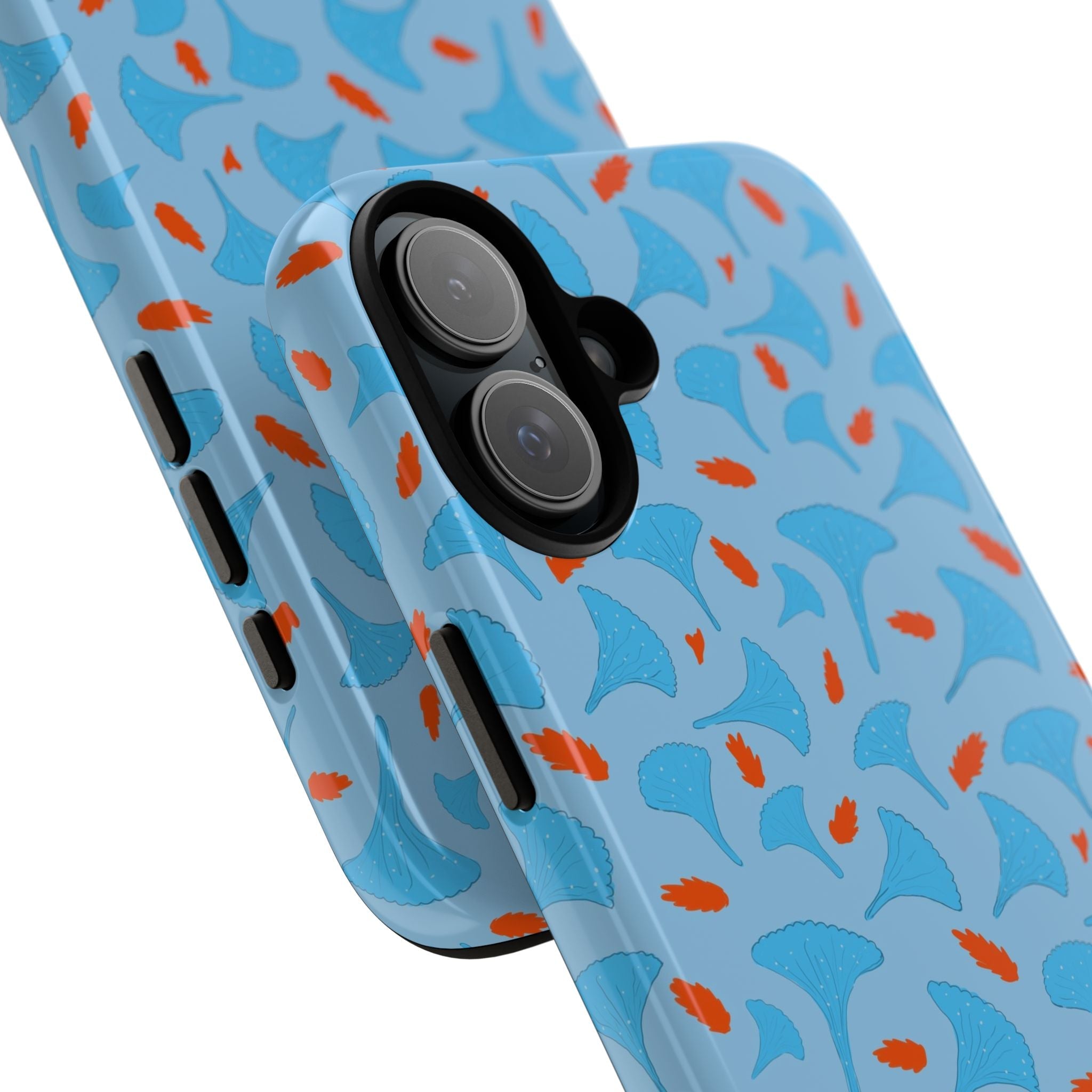 Blue Orange Odd Shape Themed Tough Cases Printify