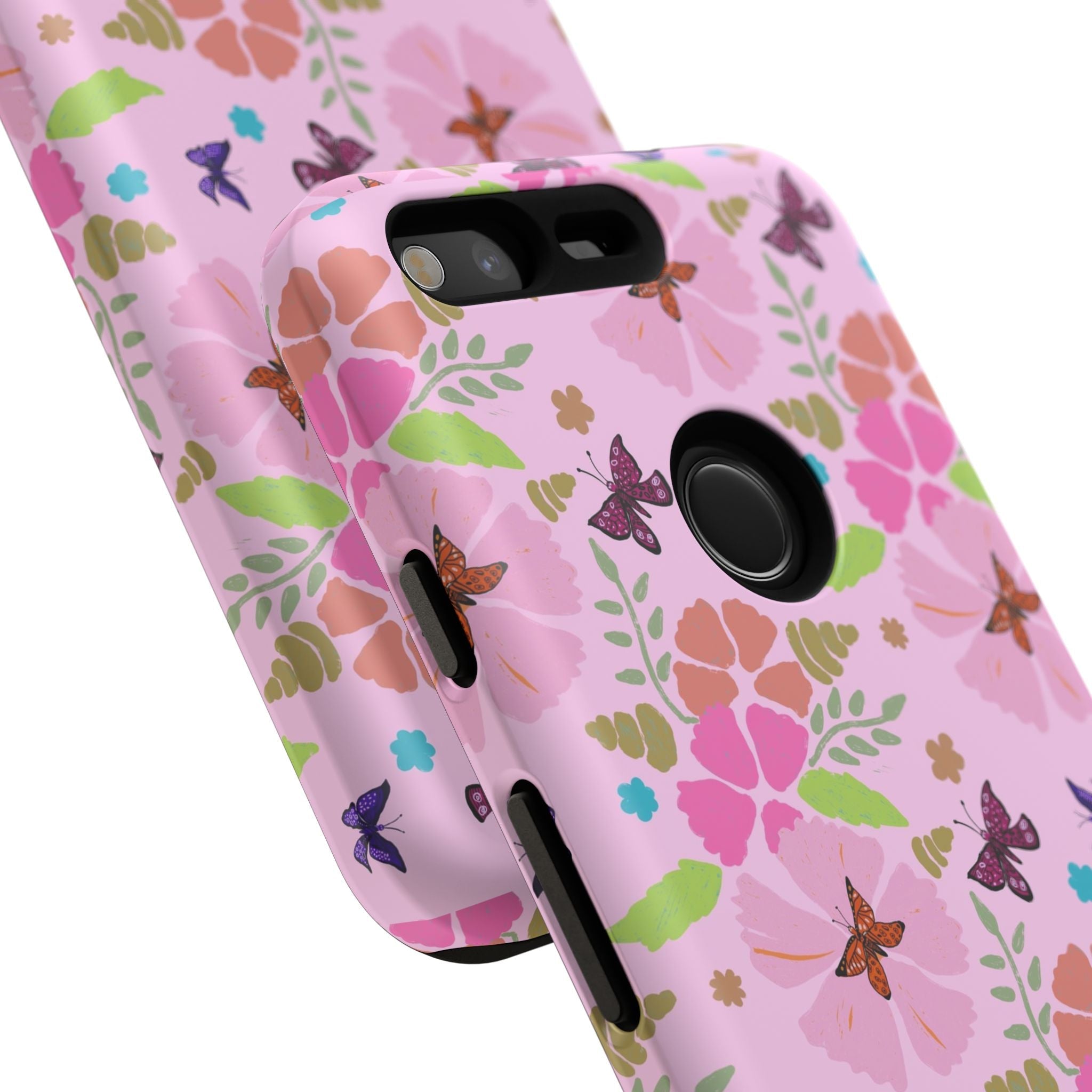 Pink Butterfly Garden Theme Tough Cases Printify