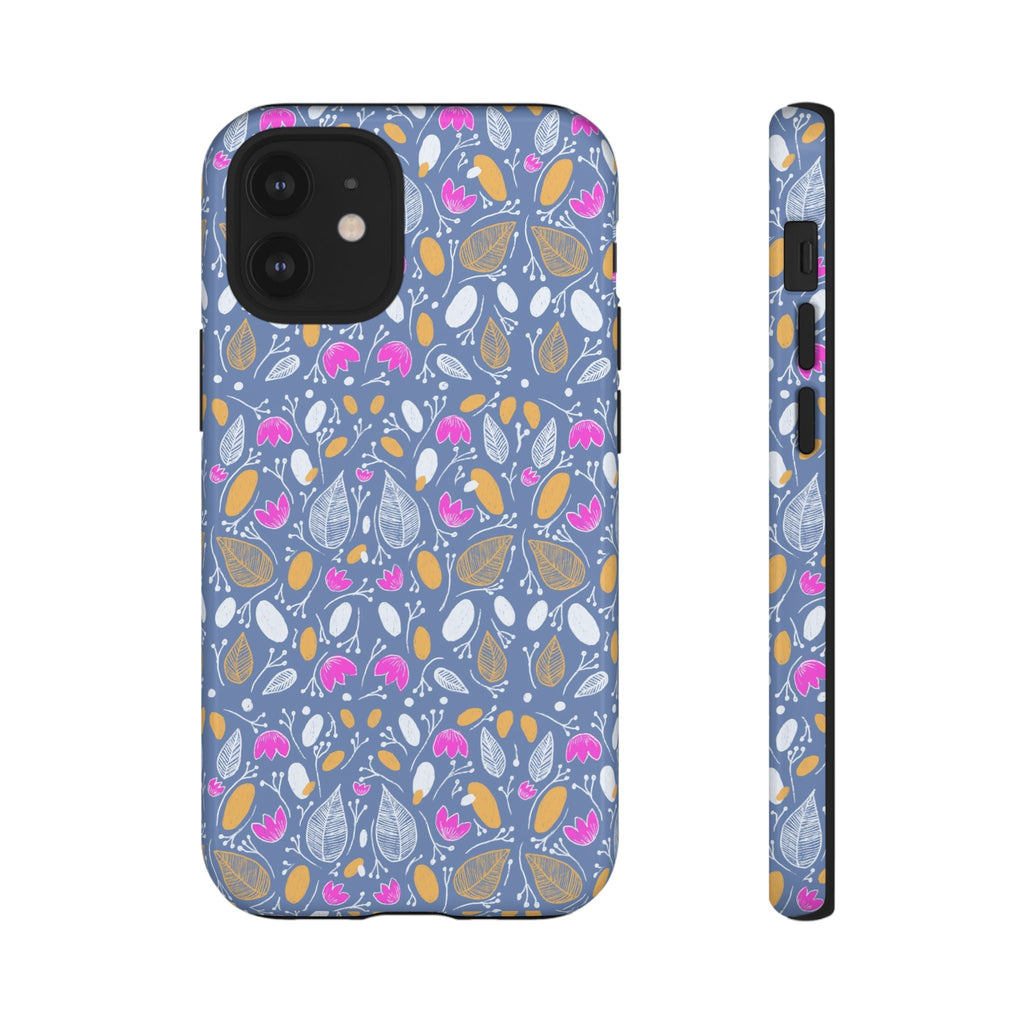 Abstract Grey Small BotanicThemed Tough Cases-Matte and Glossy Printify