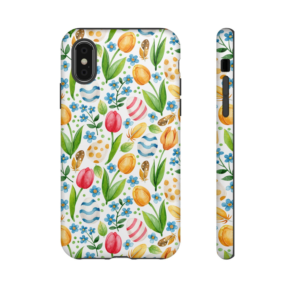 Cute Tulip Egg Theme Tough Cases Printify