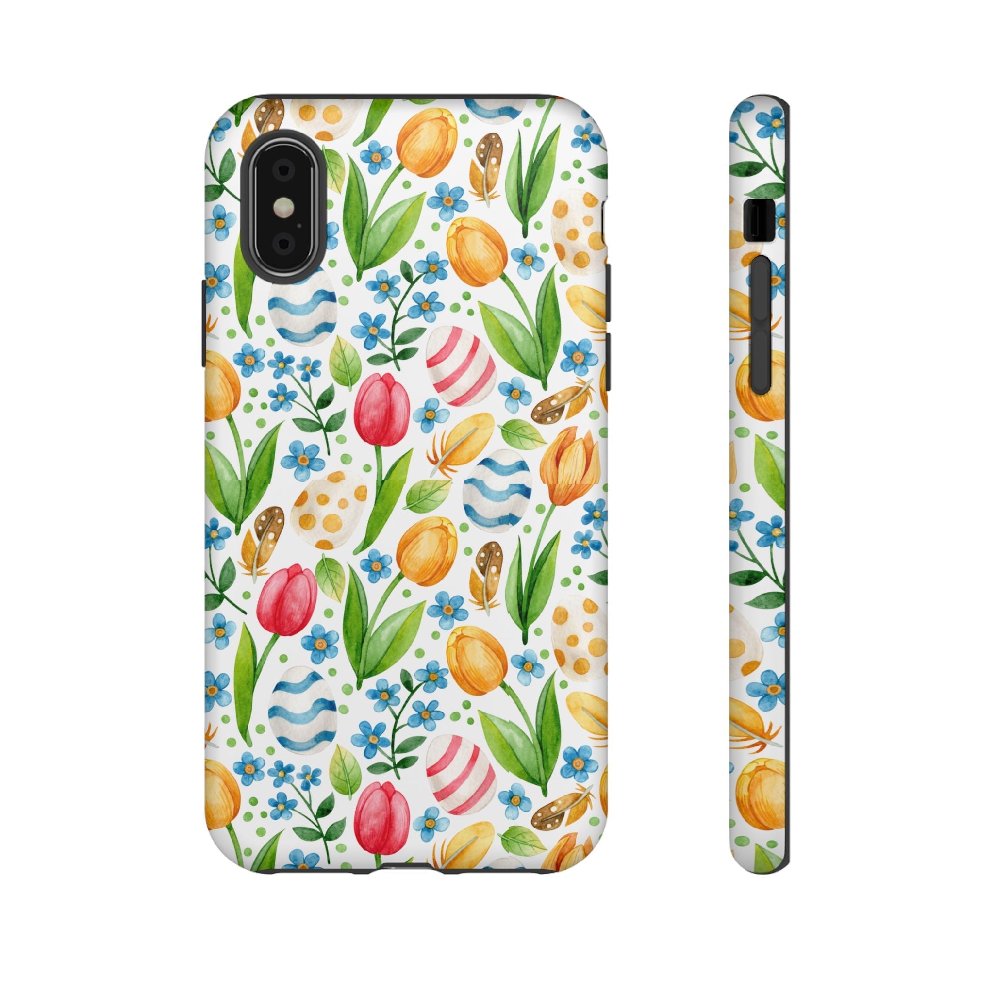 Cute Tulip Egg Theme Tough Cases Printify