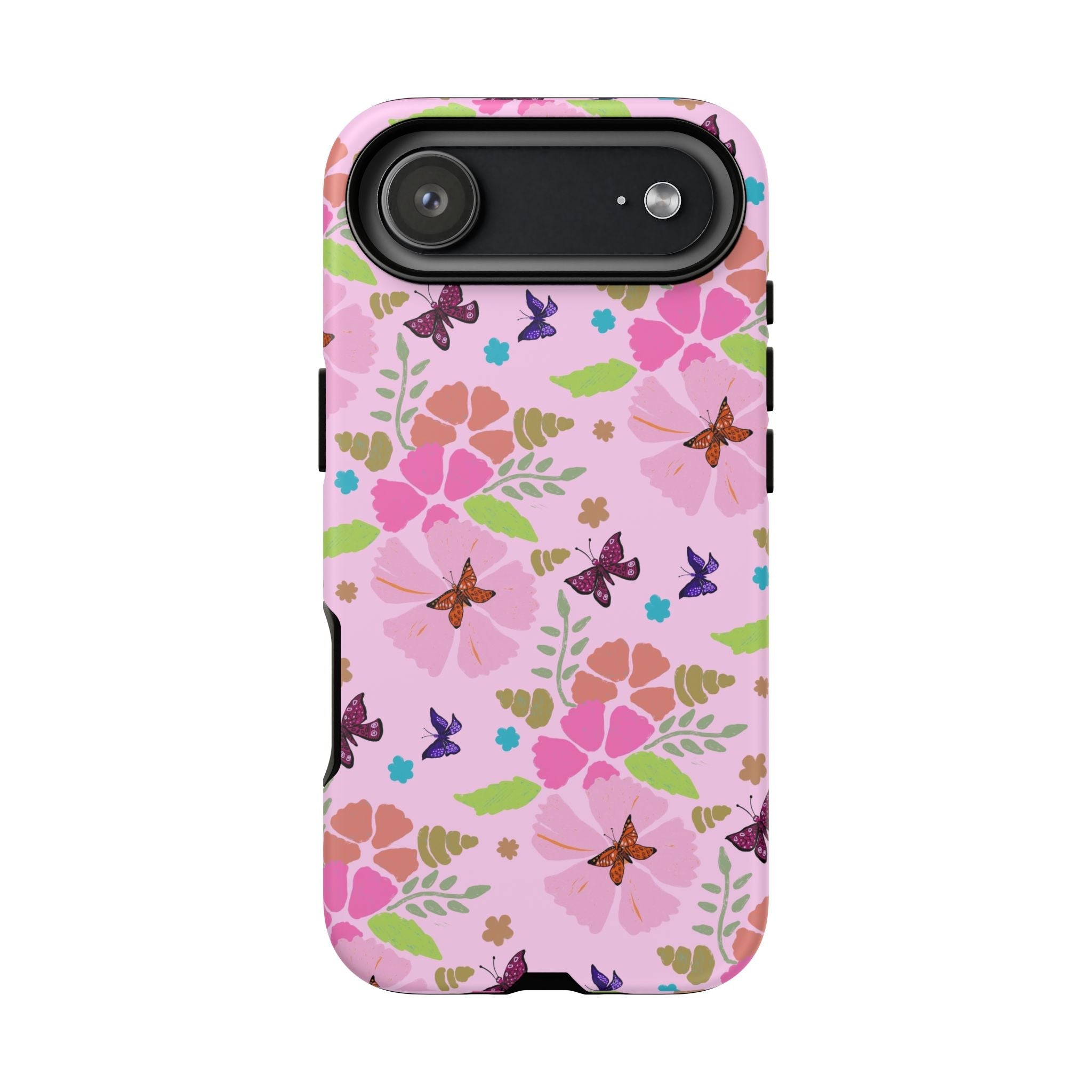 Pink Butterfly Garden Theme Tough Cases Printify