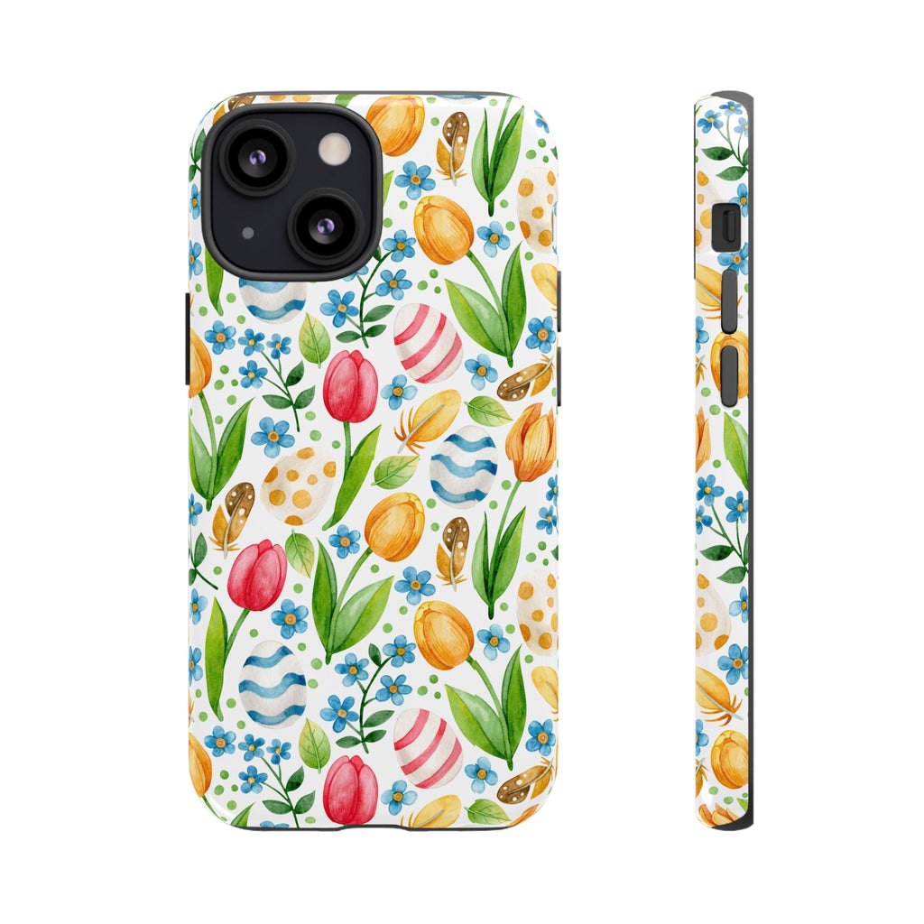 Cute Tulip Egg Theme Tough Cases Printify
